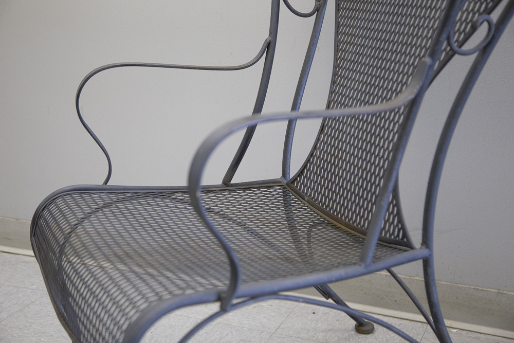 Vintage Mid-Century Woodard Wrought Iron Chair