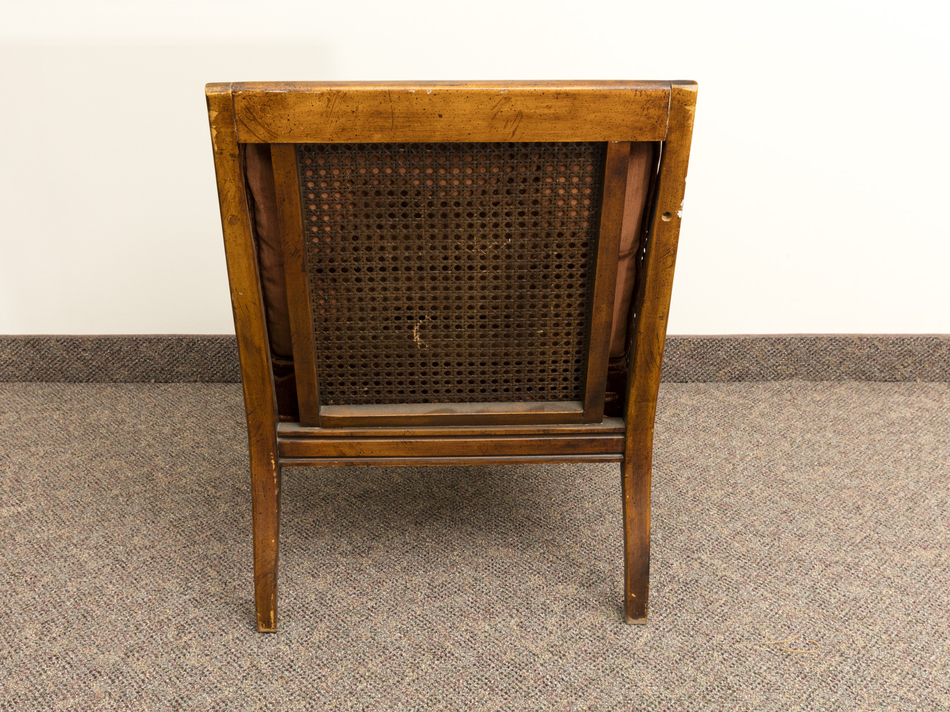 Vintage Regency Style Caned Armchair