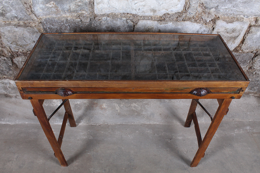 Repurposed Printer's Tray Table