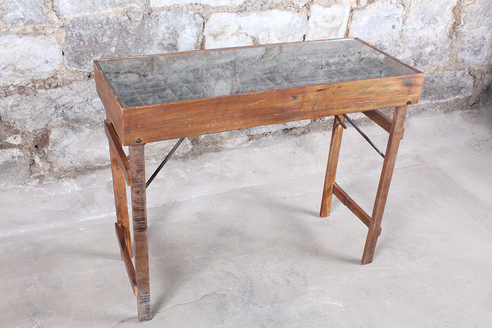 Repurposed Printer's Tray Table