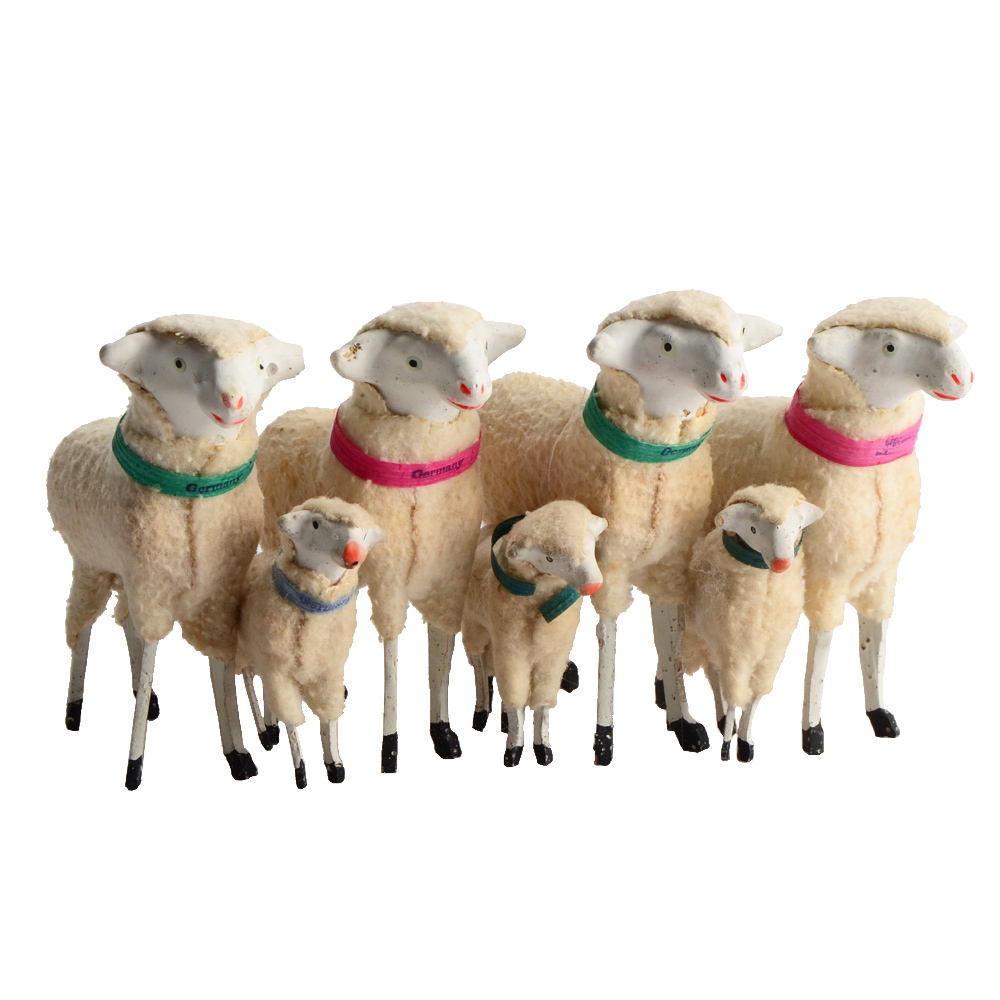 Vintage German Putz Sheep