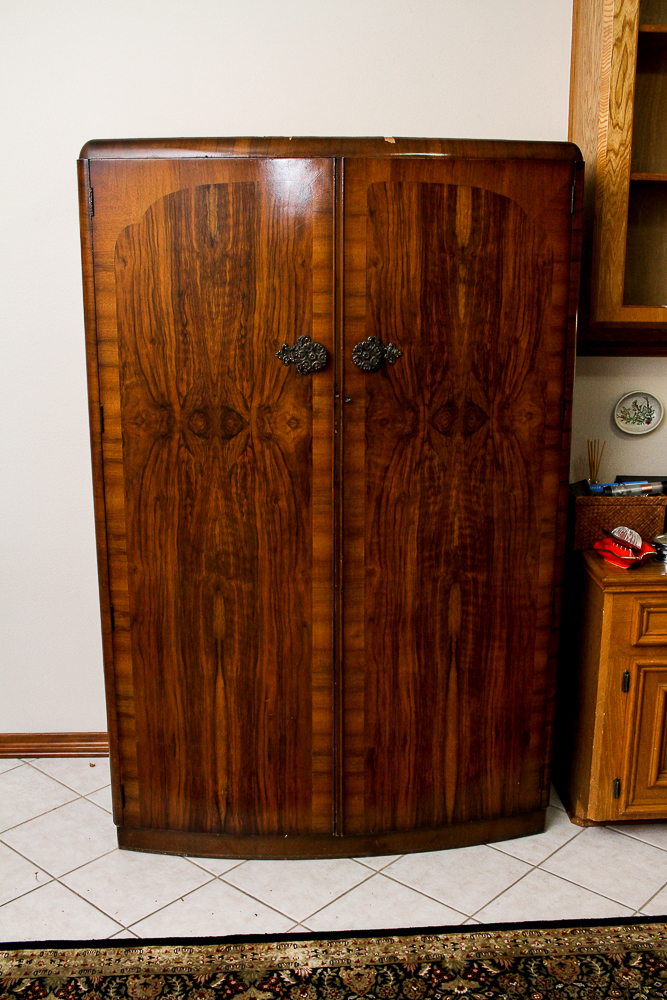 Vintage Art Deco Style Wardrobe by Morris London