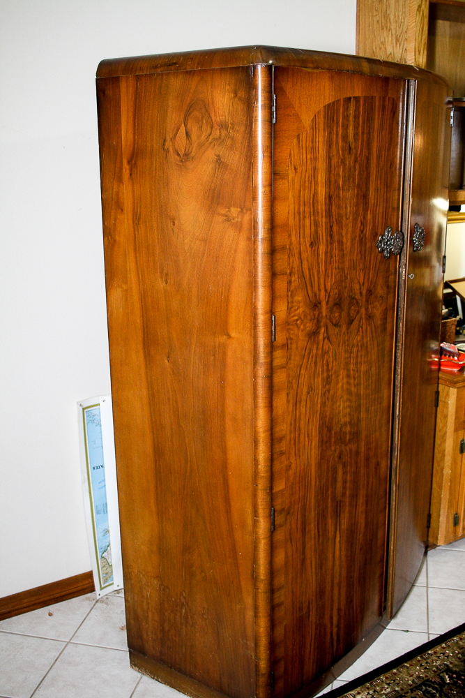 Vintage Art Deco Style Wardrobe by Morris London