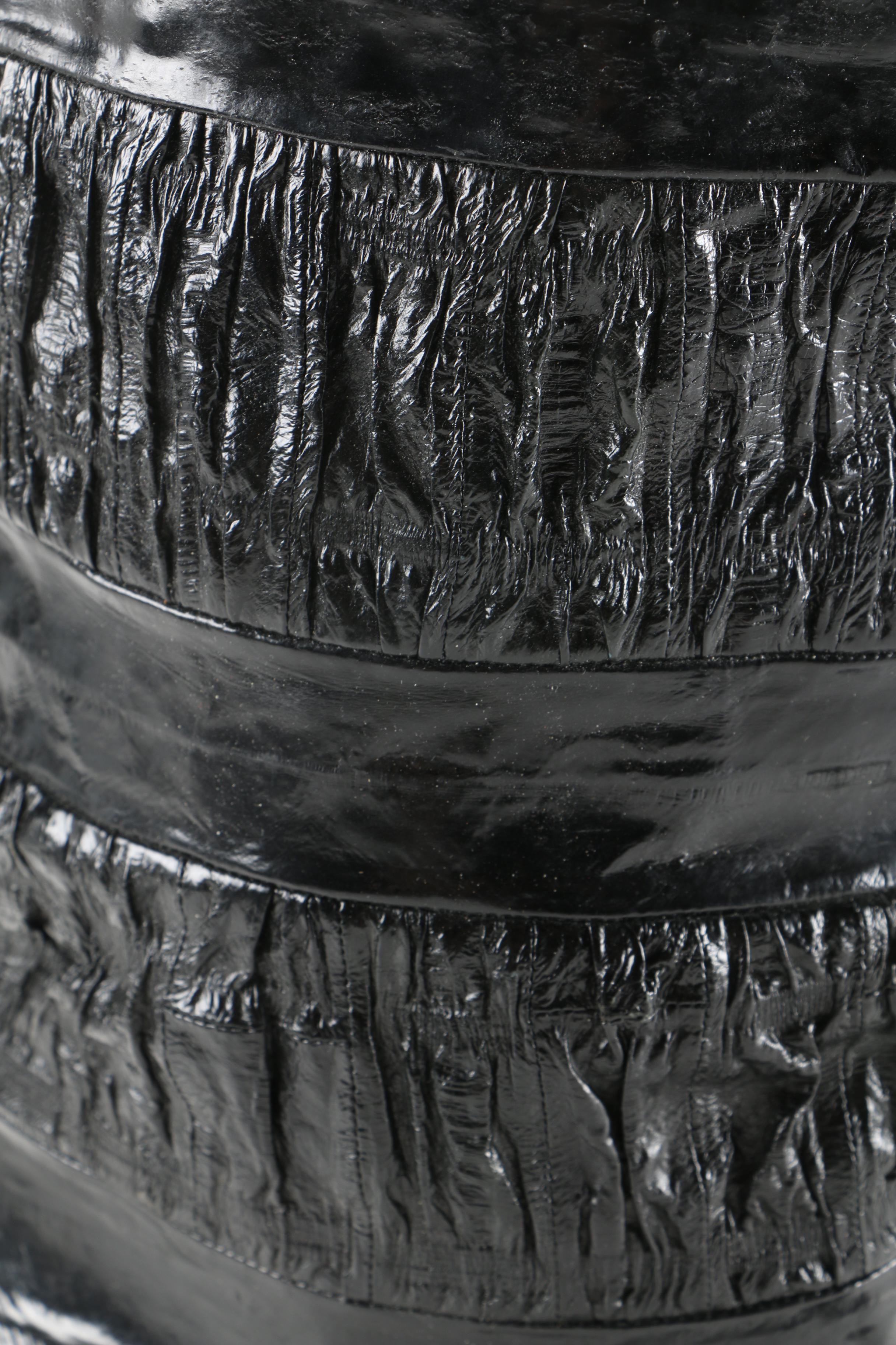 Black Leather Boots By Saffron