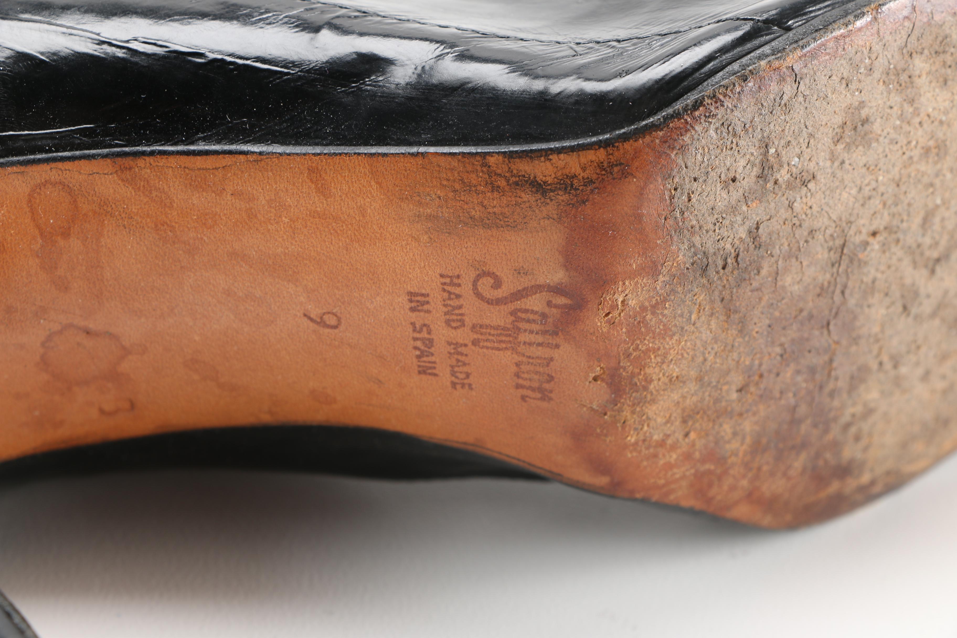 Black Leather Boots By Saffron