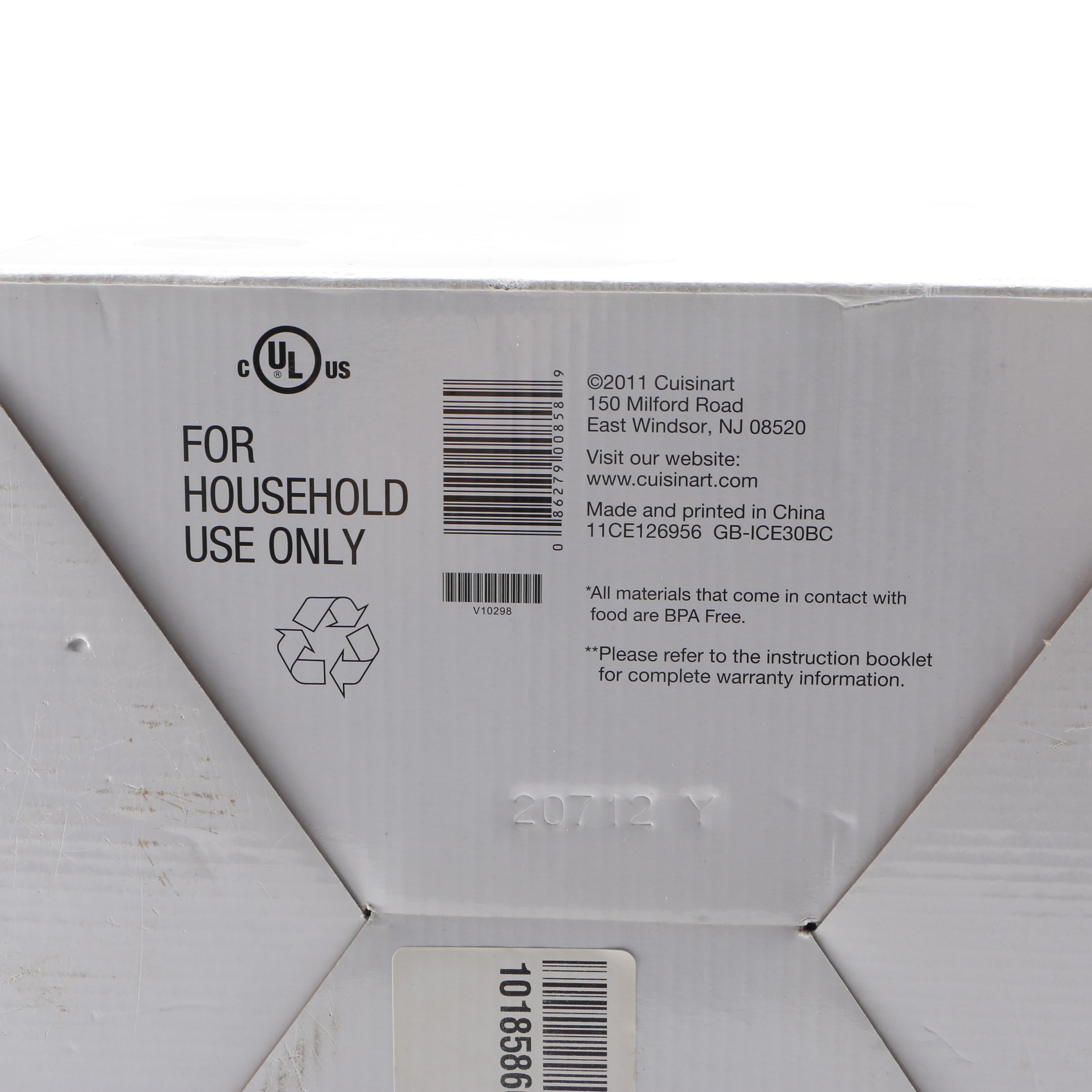 Cuisinart Ice Cream Maker