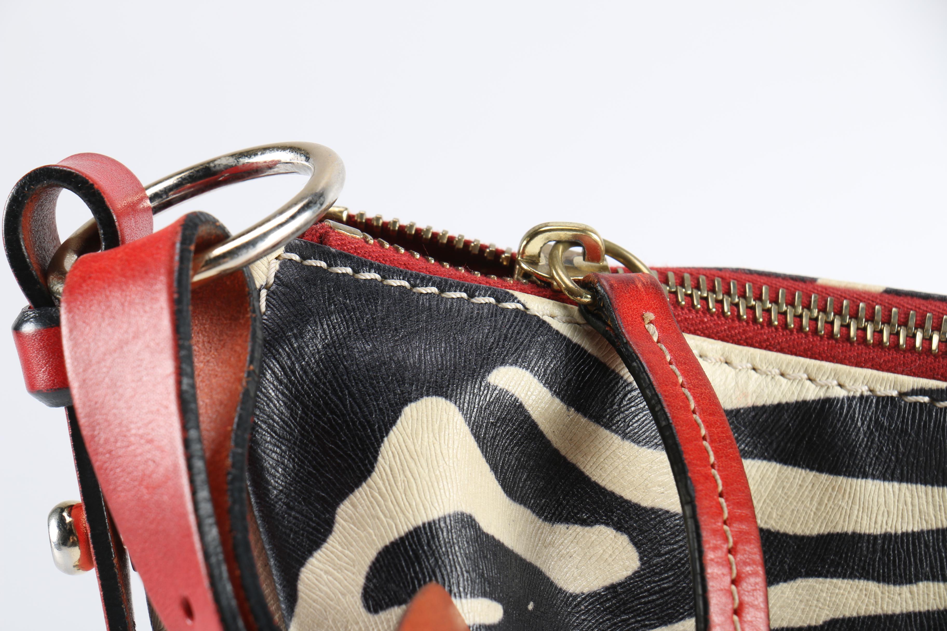 Dooney & Bourke Zebra Medium Safari Bag