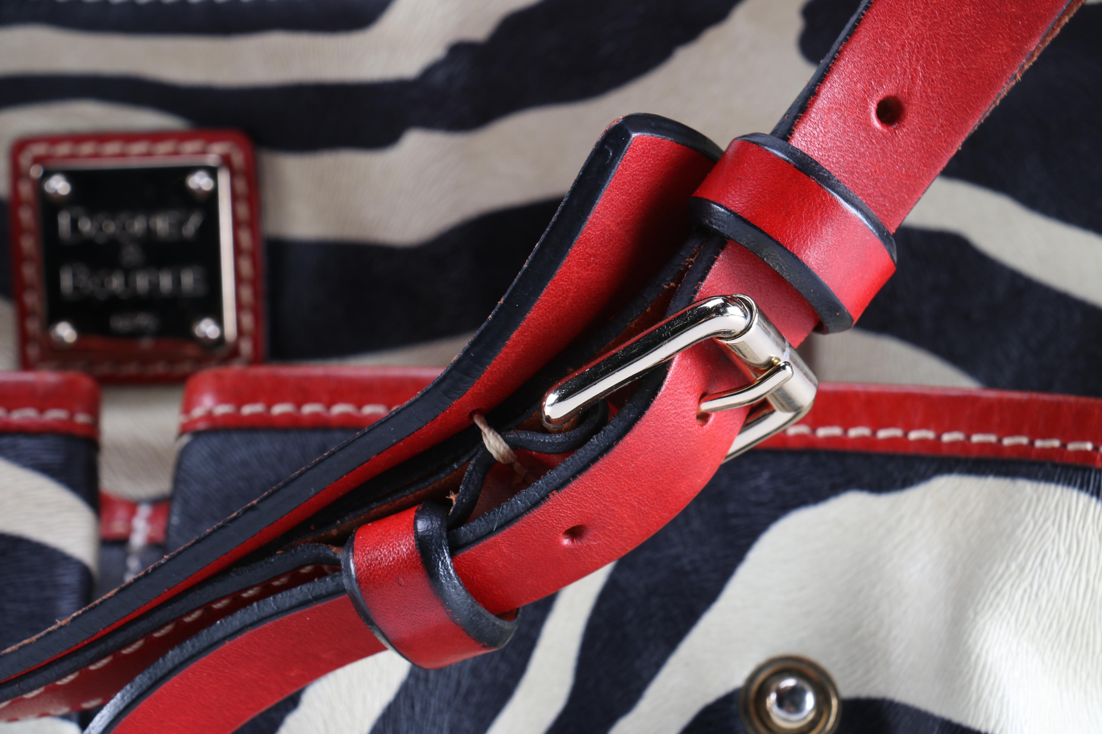 Dooney & Bourke Zebra Medium Safari Bag