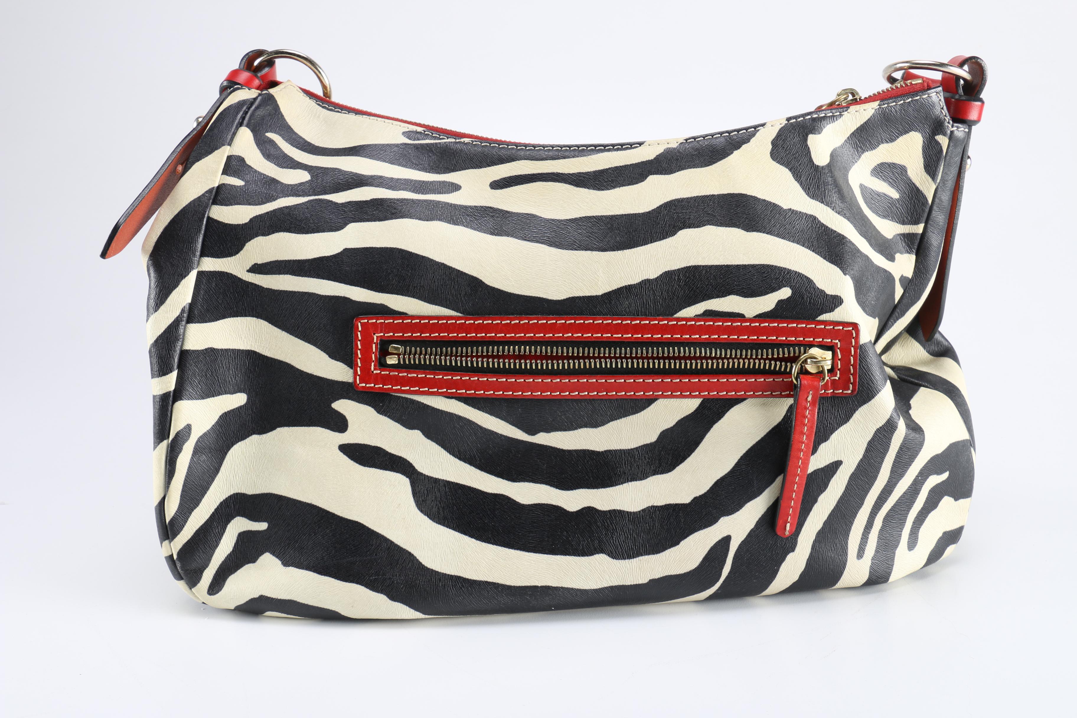 Dooney & Bourke Zebra Medium Safari Bag
