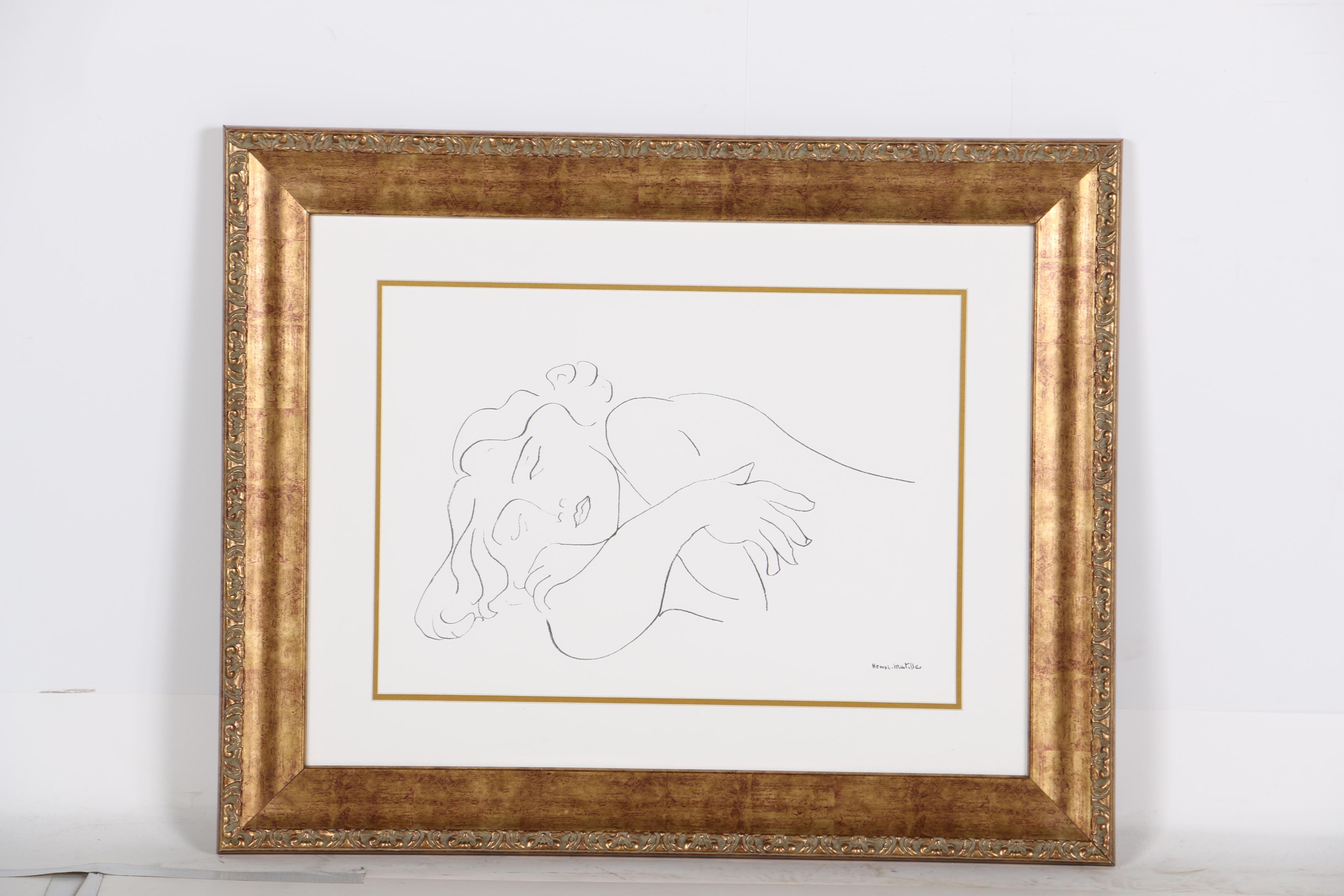 After Henri Matisse Limited Edition Giclee "Sleeping Model"