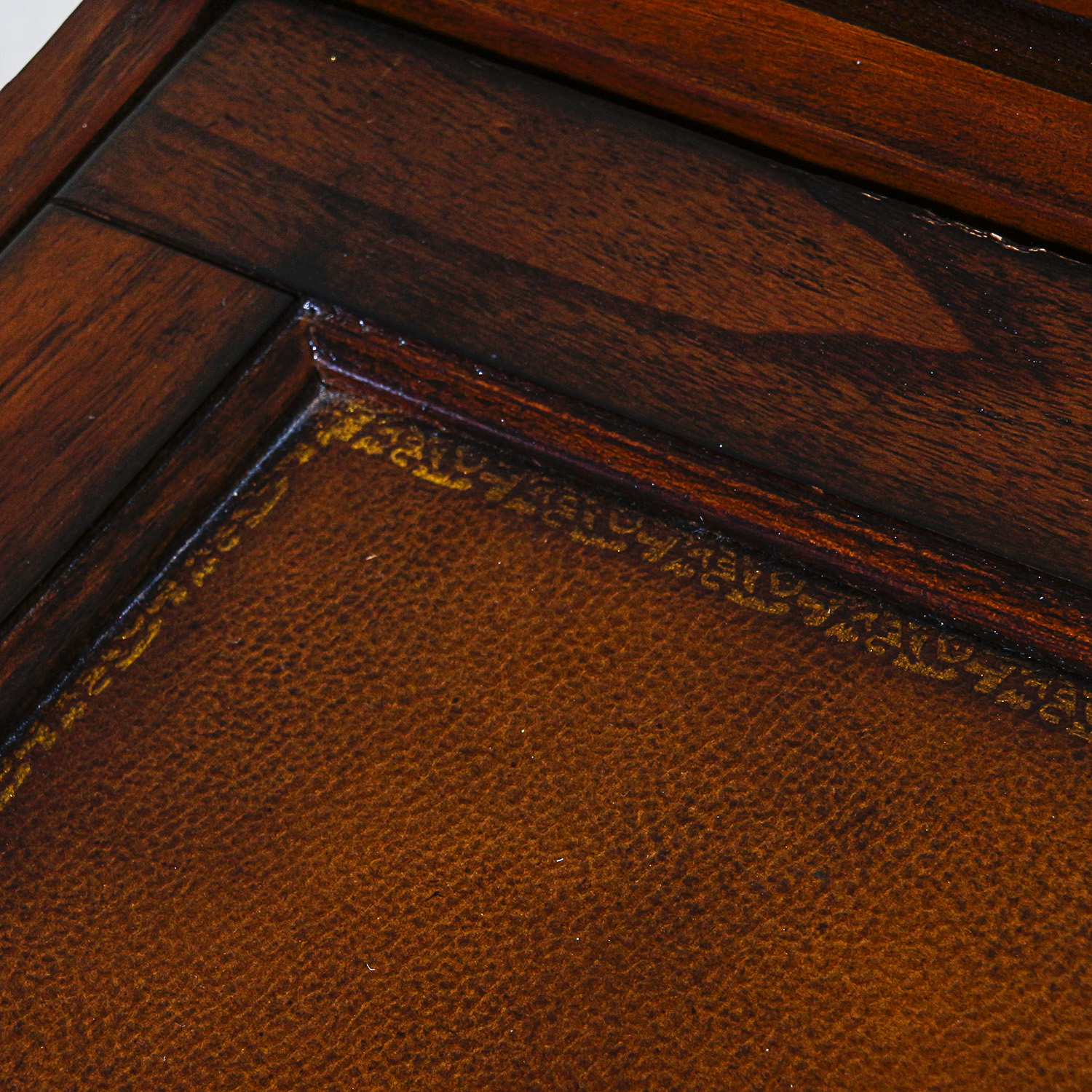 Vintage Drop Front Writing Desk with Eight Drawers