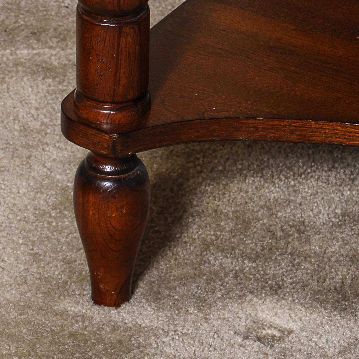 Vintage Drop Front Writing Desk with Eight Drawers