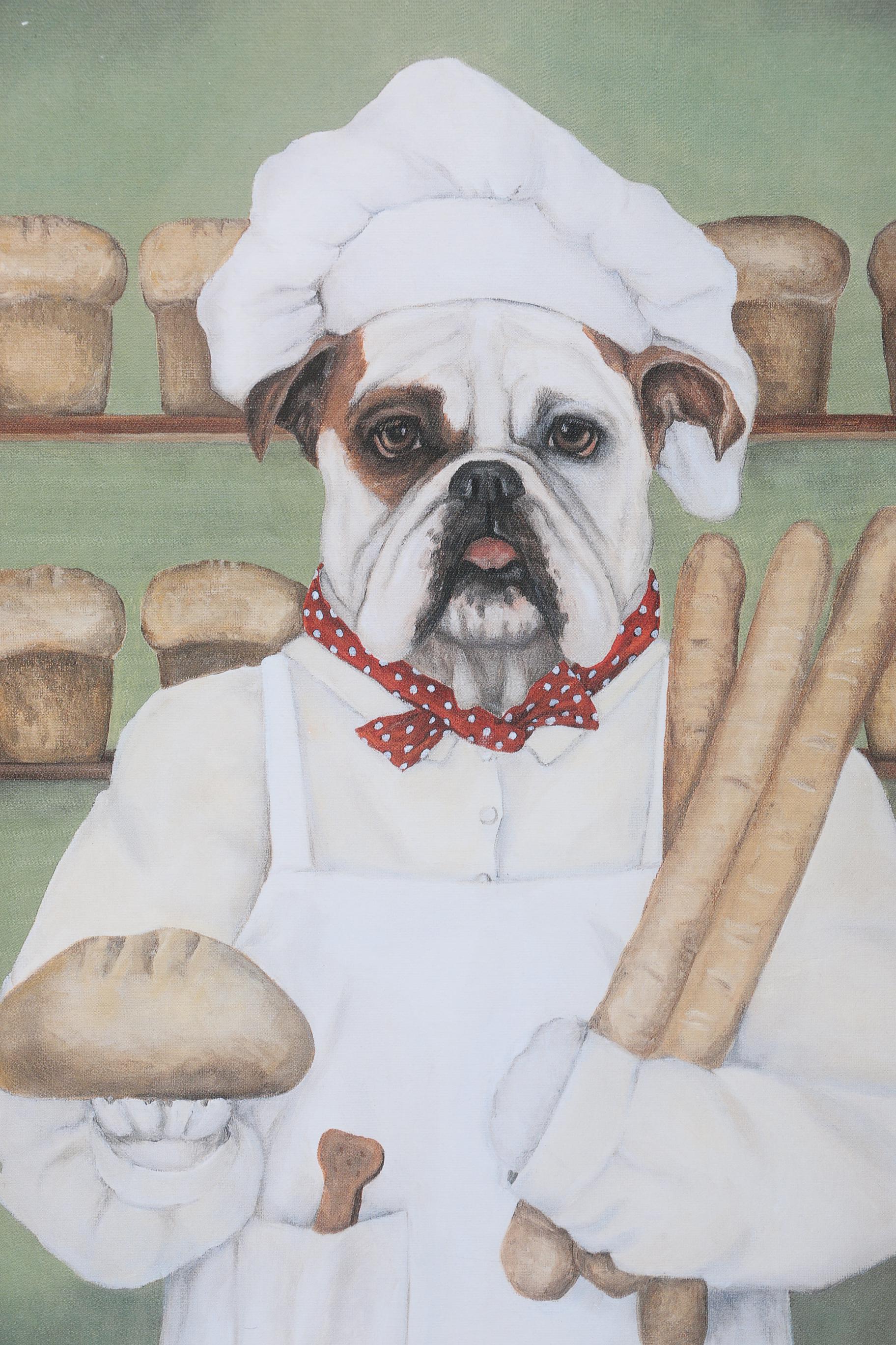 Carol Lew Offset Lithograph of "Bruno, The English Bull Dog"