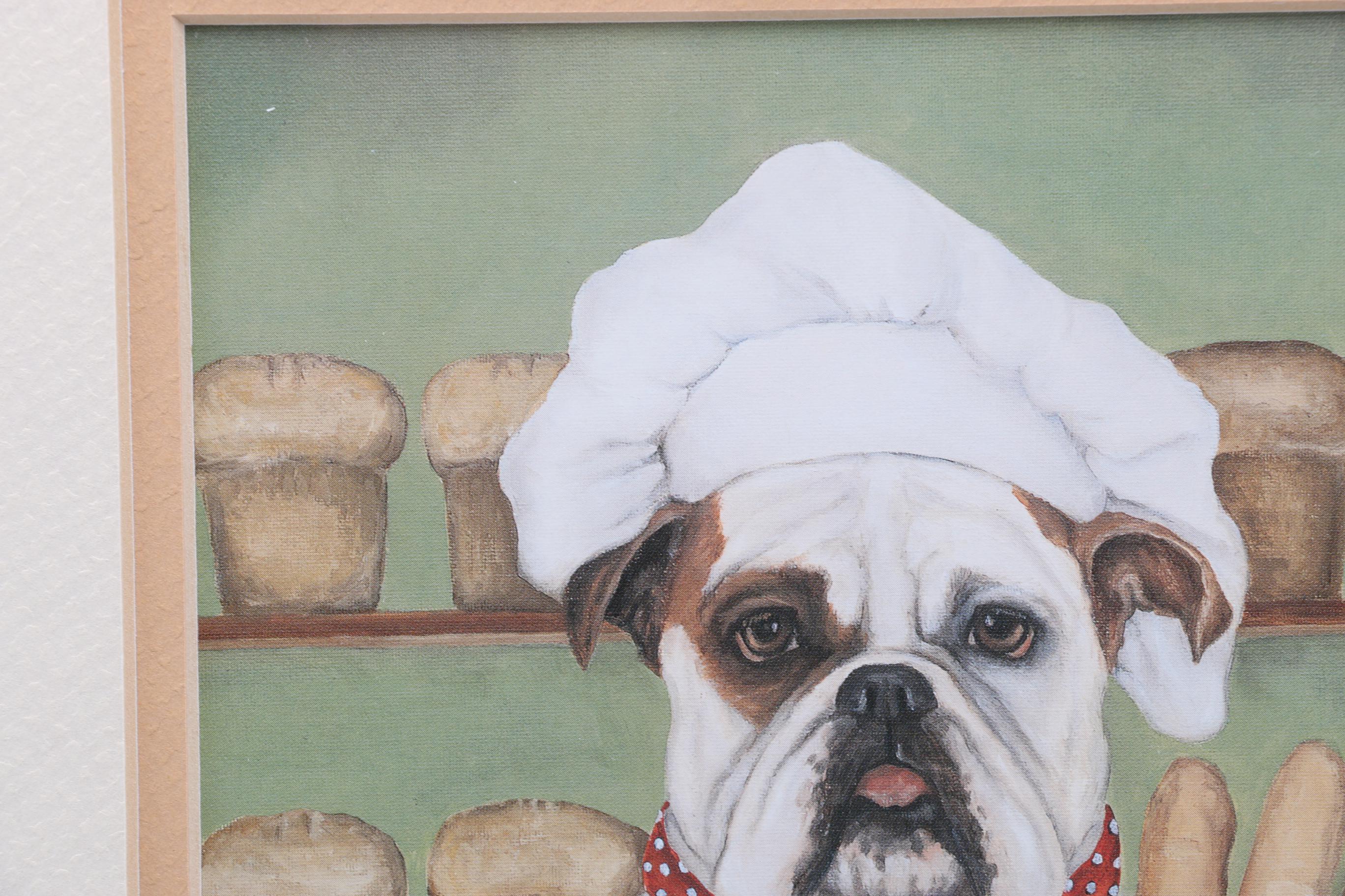 Carol Lew Offset Lithograph of "Bruno, The English Bull Dog"