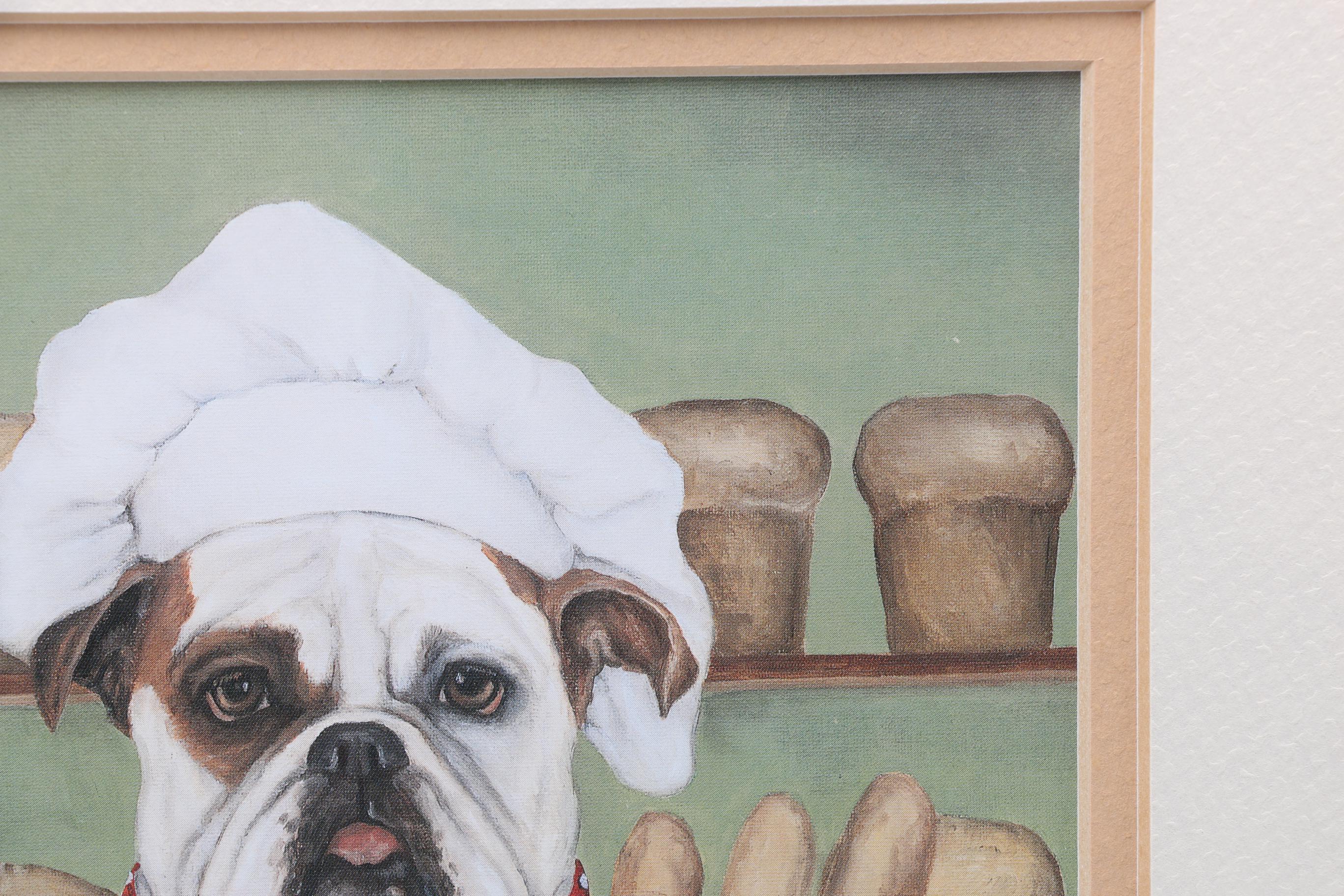 Carol Lew Offset Lithograph of "Bruno, The English Bull Dog"