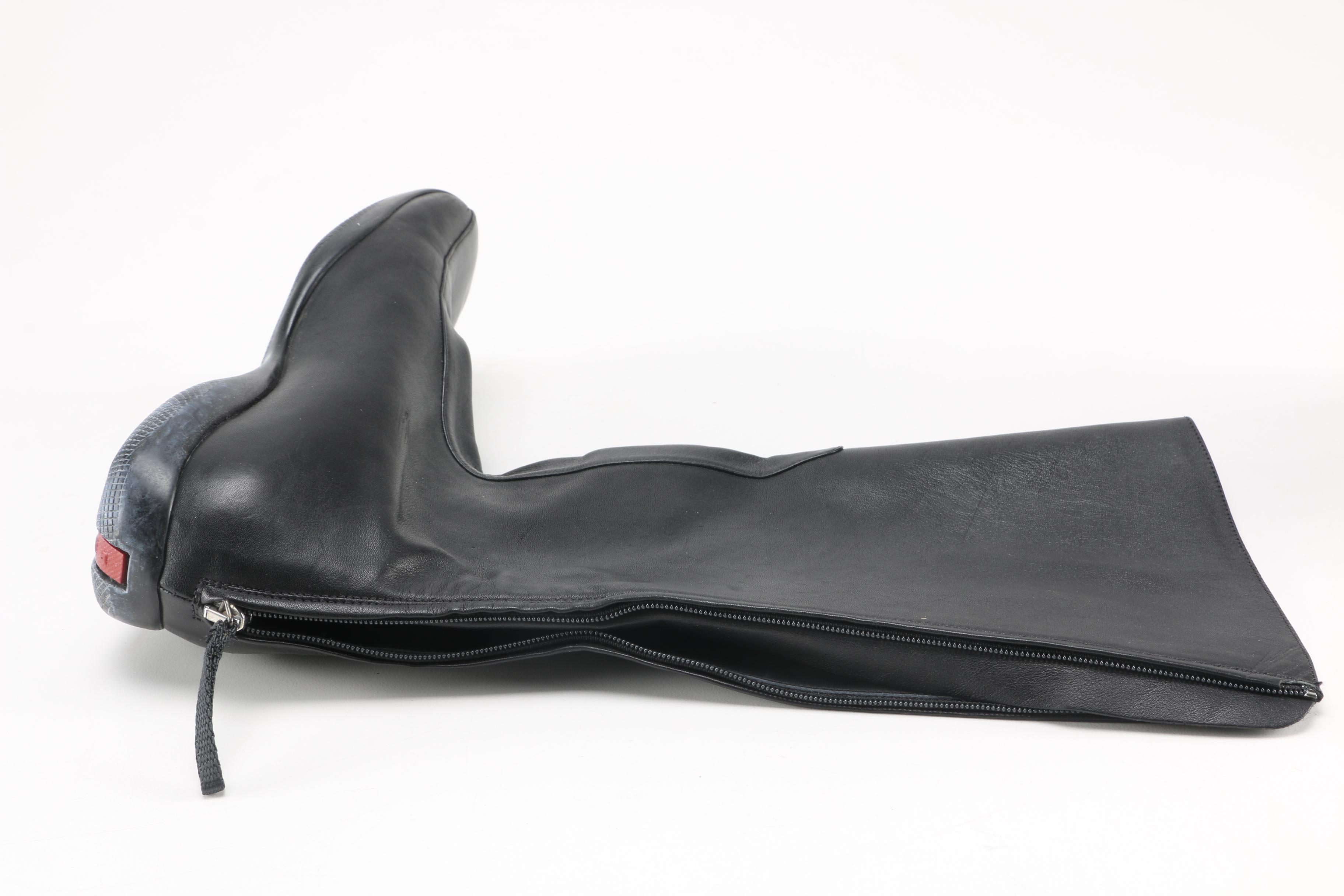 Women's Prada Black Leather Boots