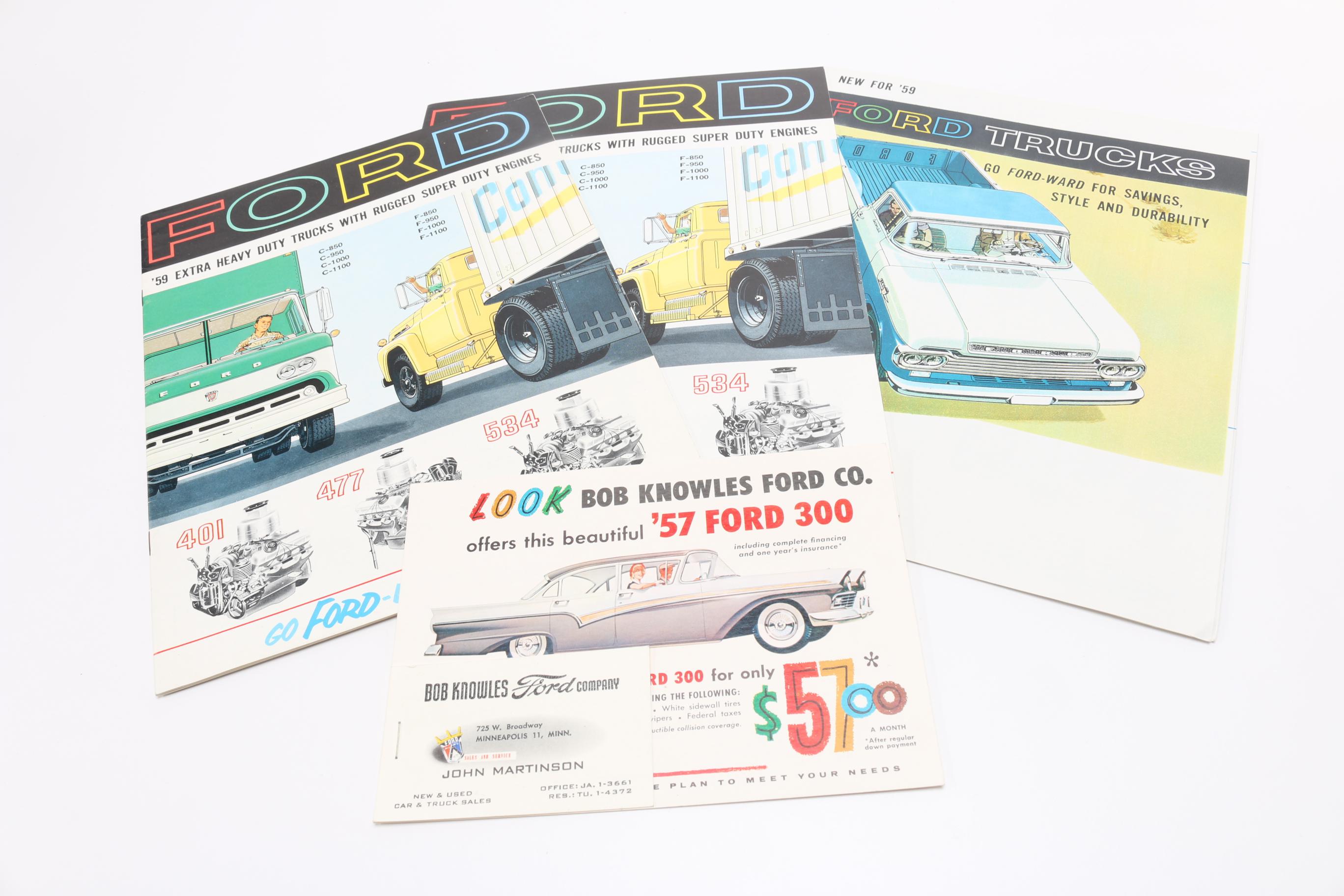 Mid- to Late 1950s Ford Sales Literature