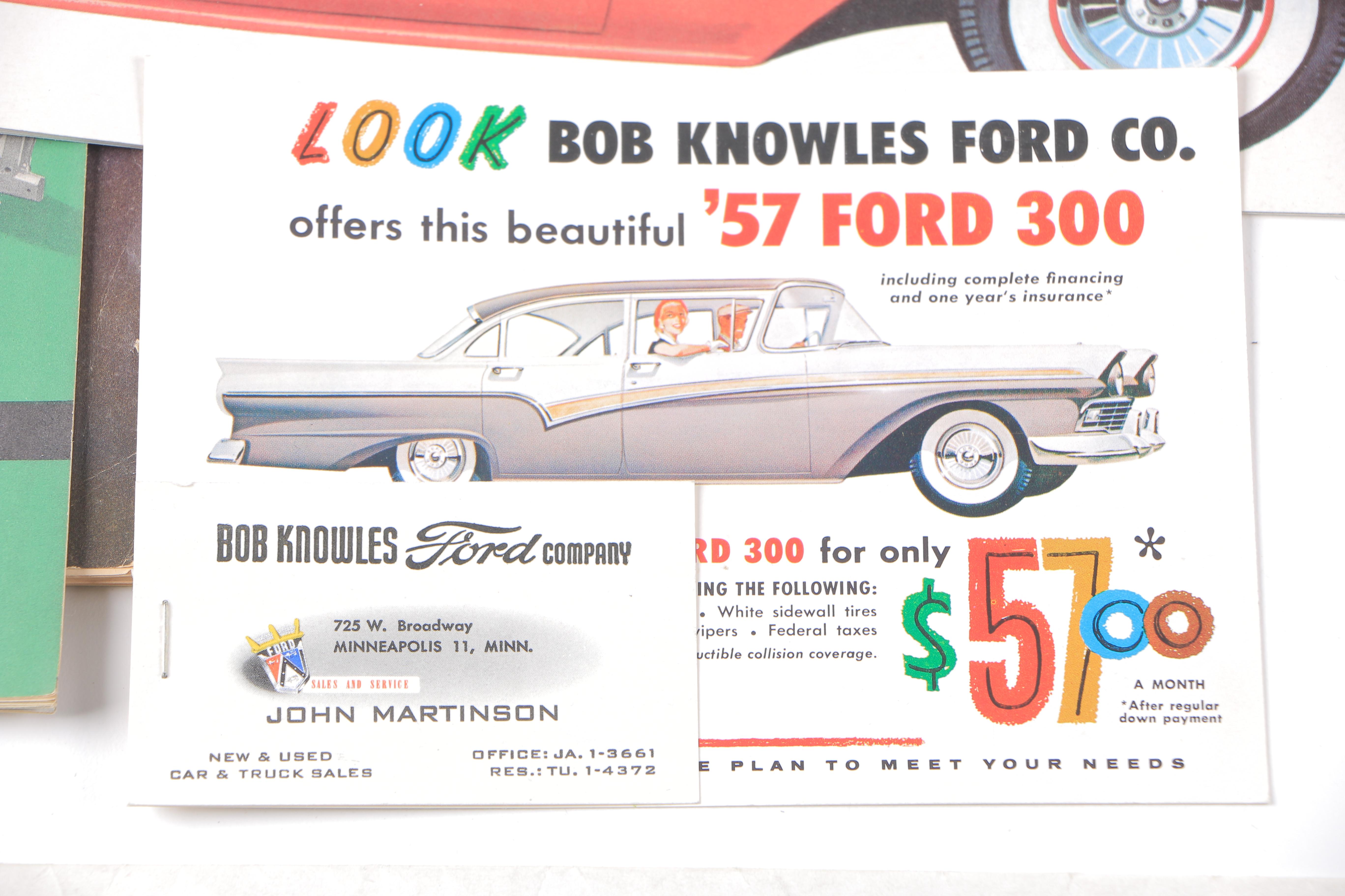 Mid- to Late 1950s Ford Sales Literature