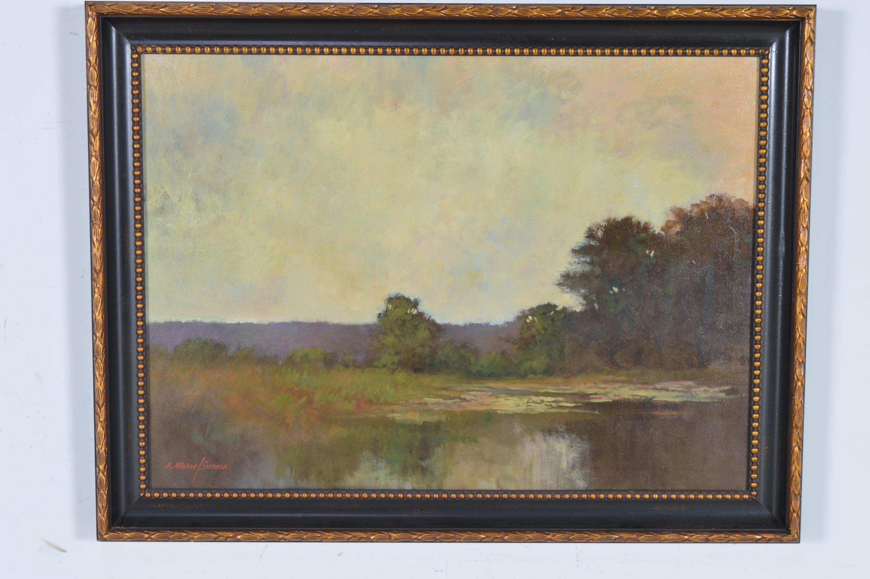 R. Michael Shannon Large Oil Painting of Landscape