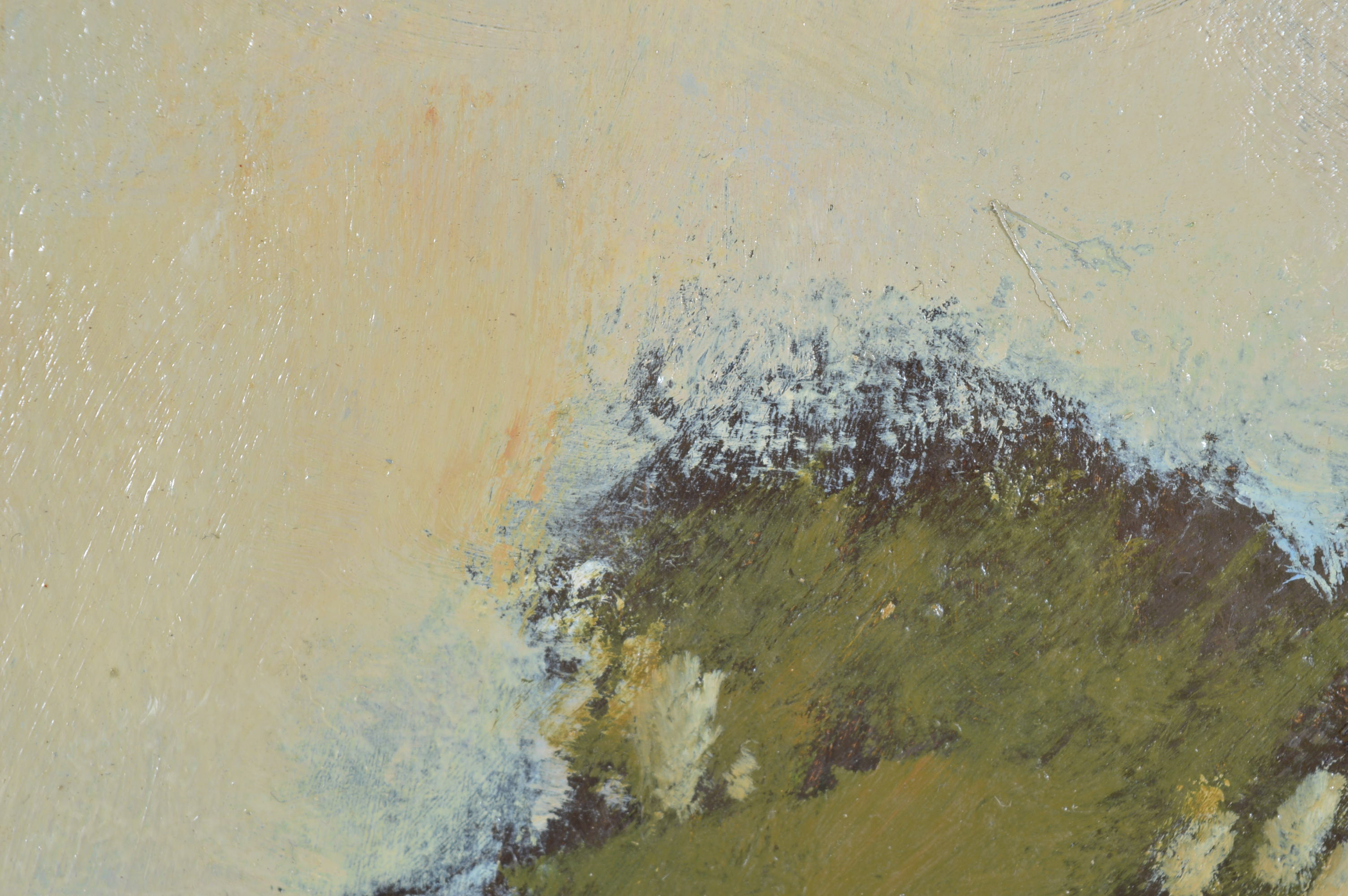 R. Michael Shannon Large Oil Painting of Landscape