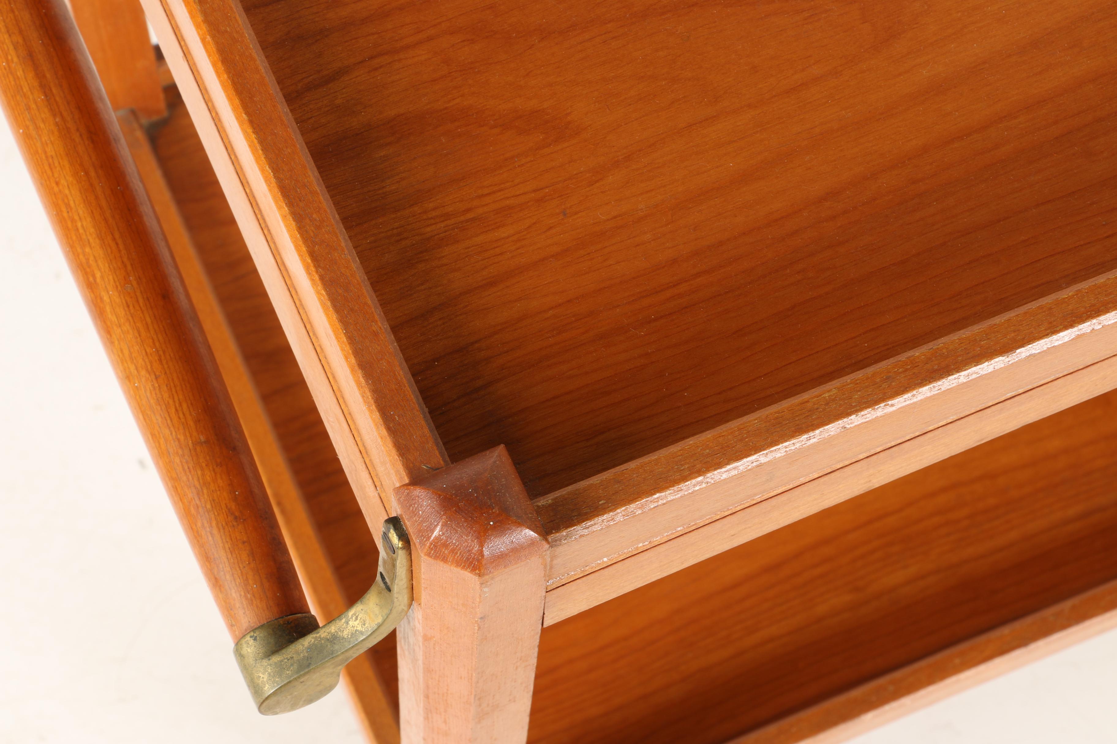 French Meblutil Two-Tier Cherry Tea Cart