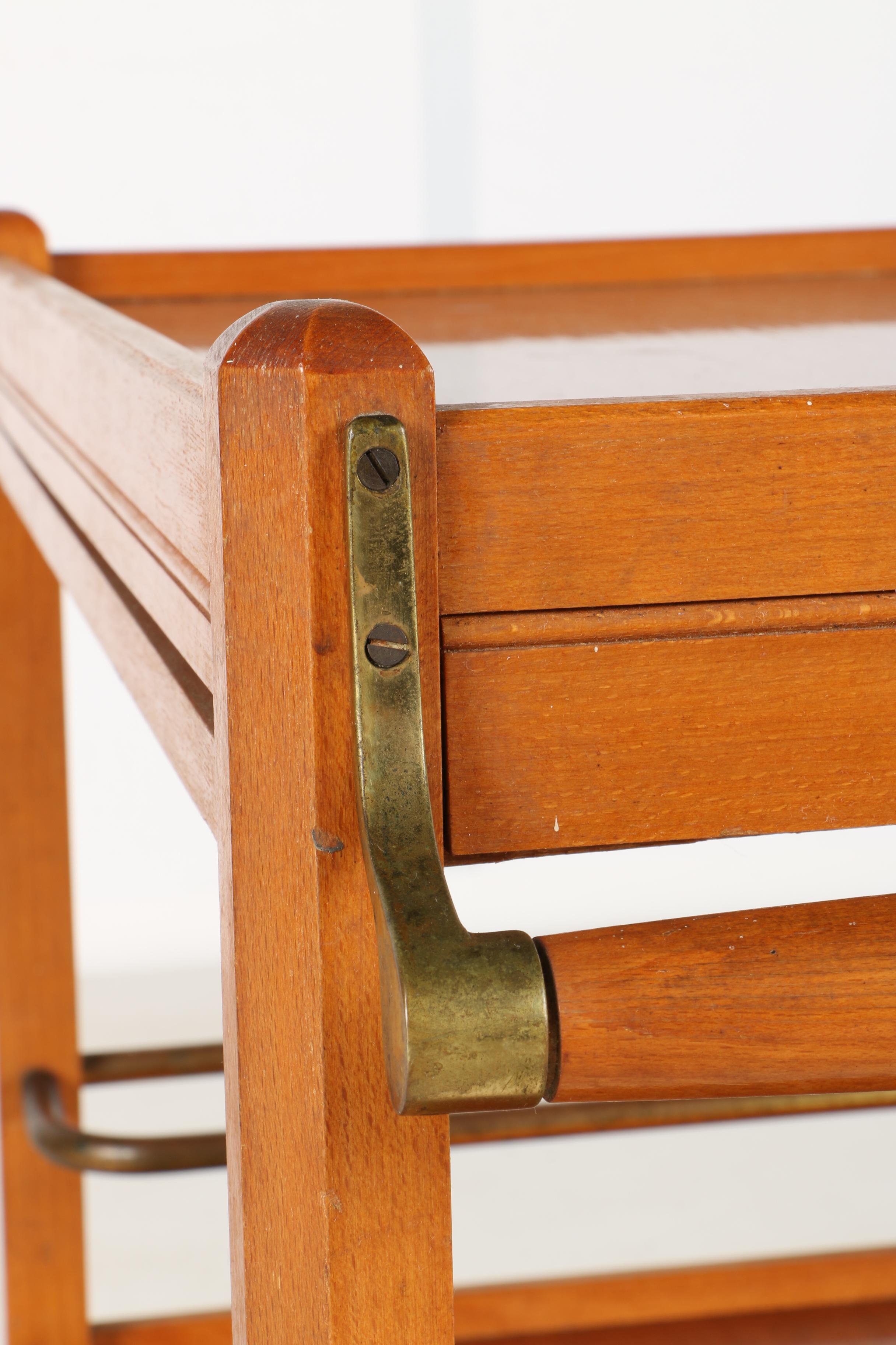 French Meblutil Two-Tier Cherry Tea Cart