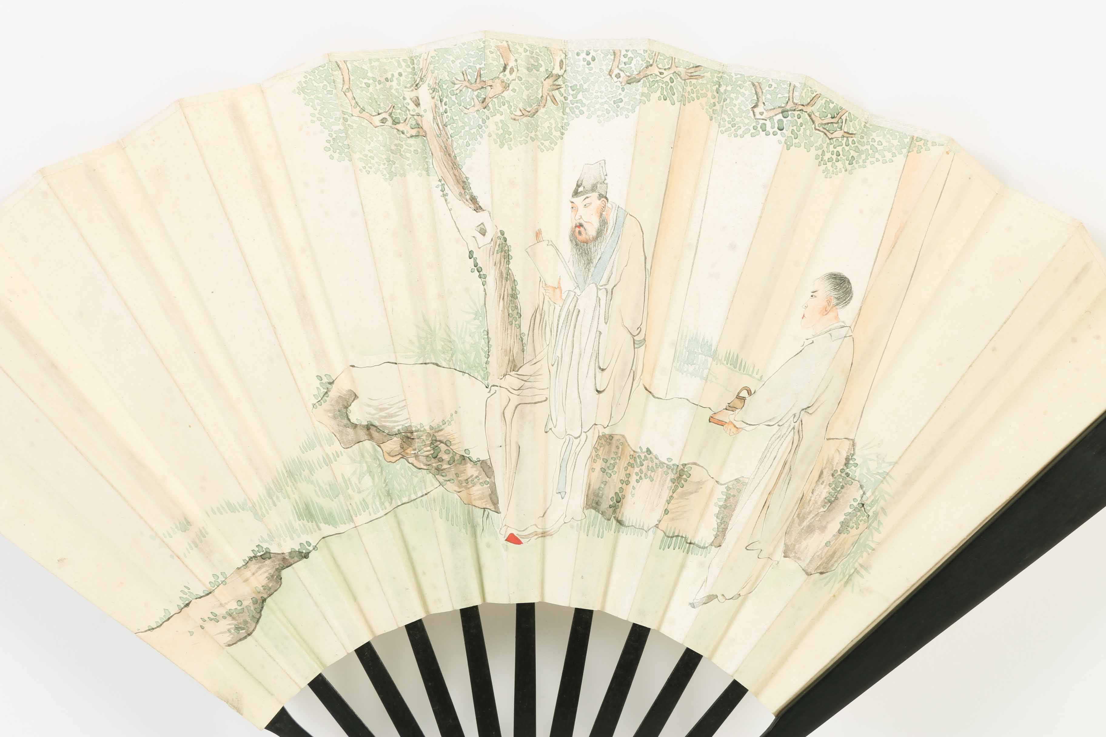 Chinese Shu Lian Ji Folding Fan