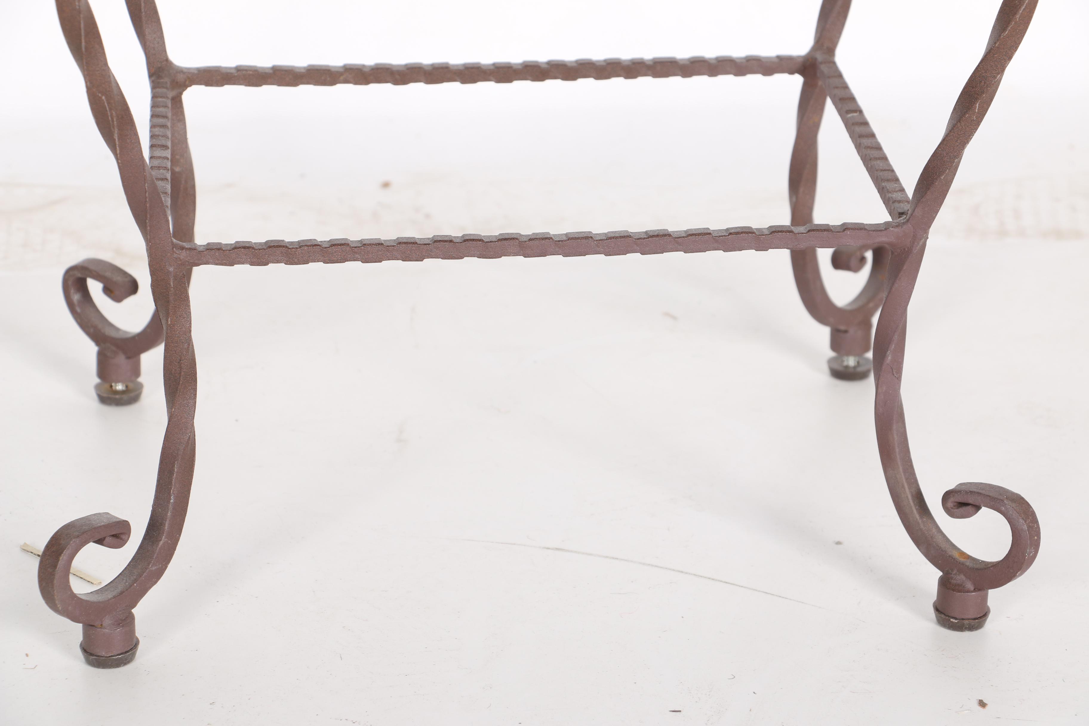 Contemporary Mosaic Top Patio Side Table