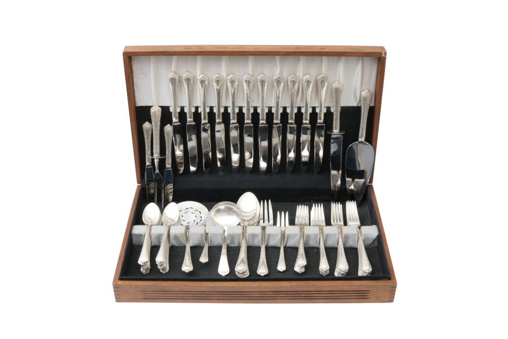 Easterling Sterling Silver Flatware in the "Rosemary" Pattern