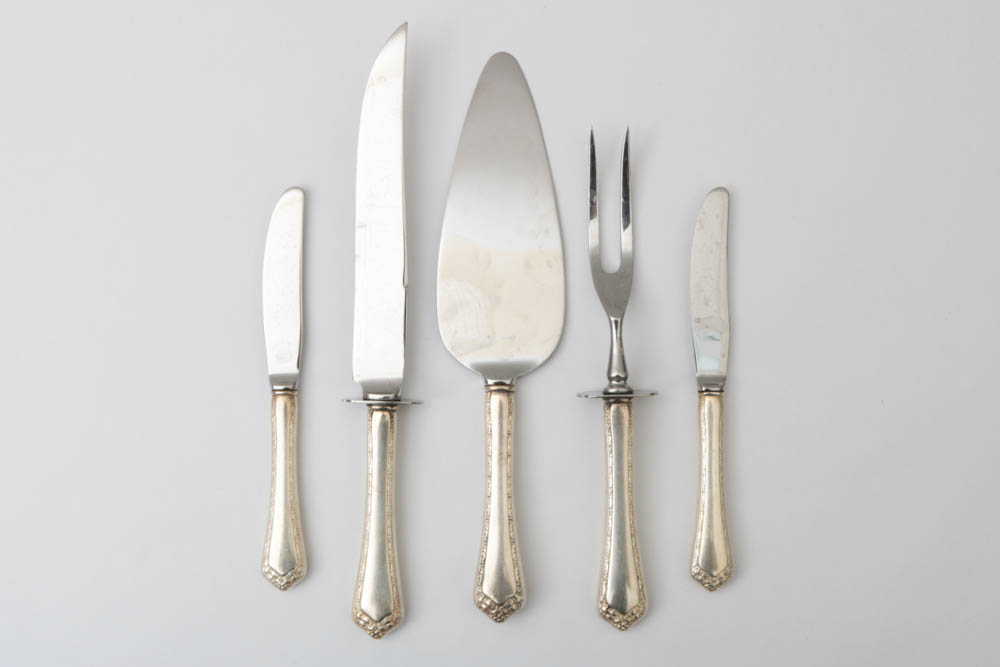 Easterling Sterling Silver Flatware in the "Rosemary" Pattern