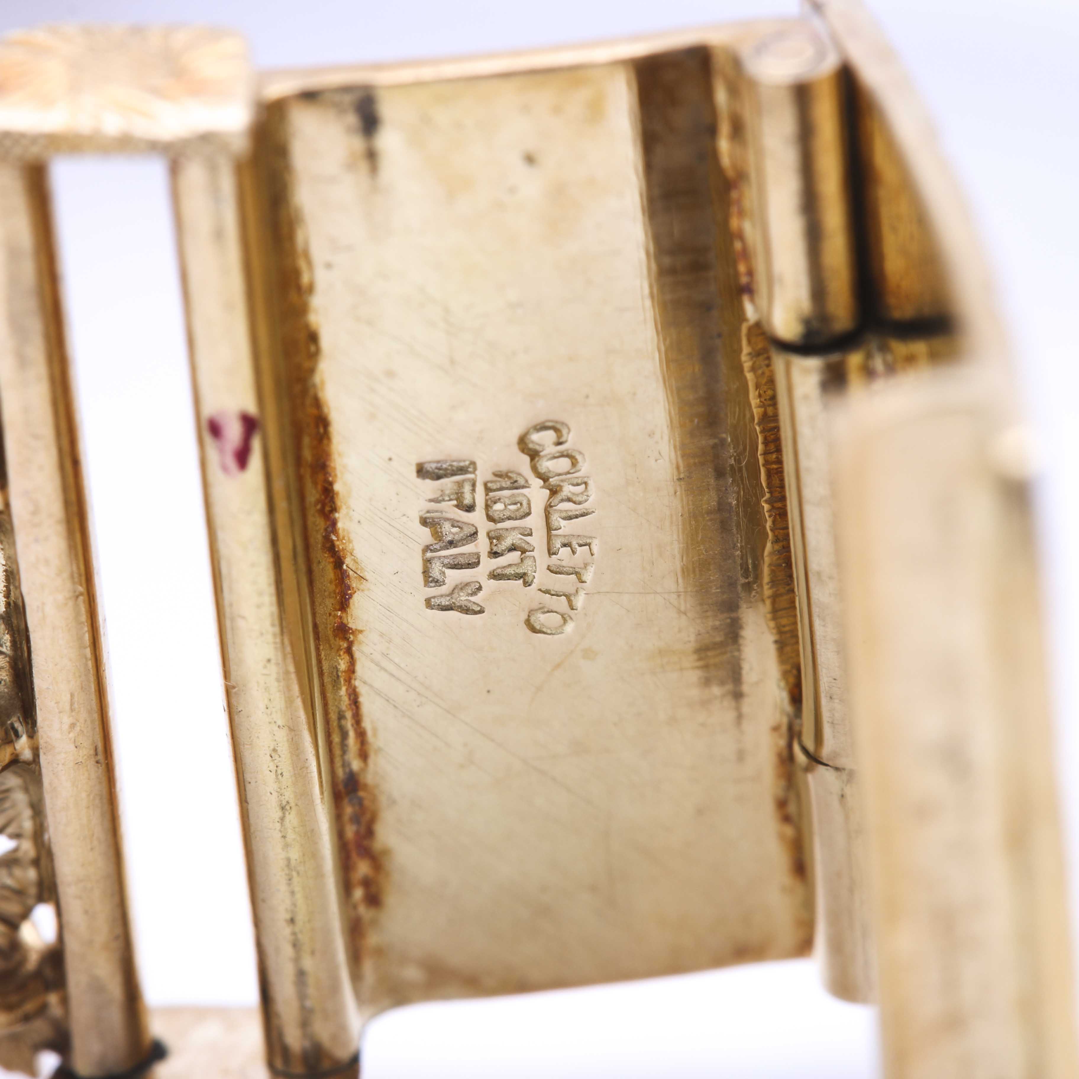 18K Gold Lorett Diamond and Gemstone Watch With 18K Corletto Bracelet