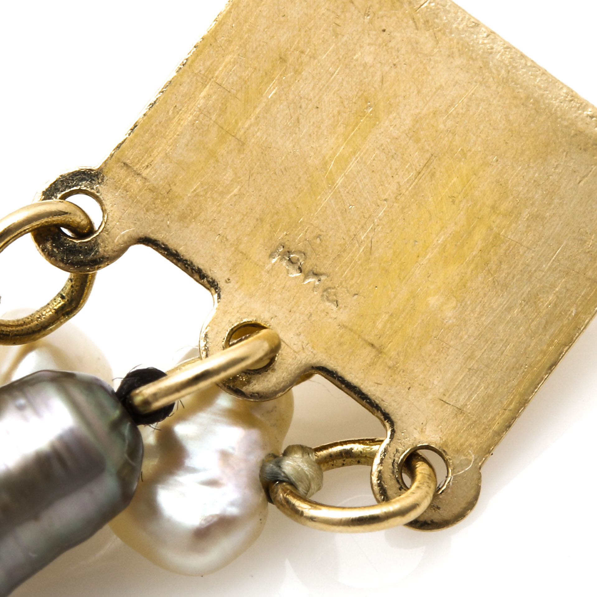 14K Yellow Gold Bracelet With Freshwater Pearls