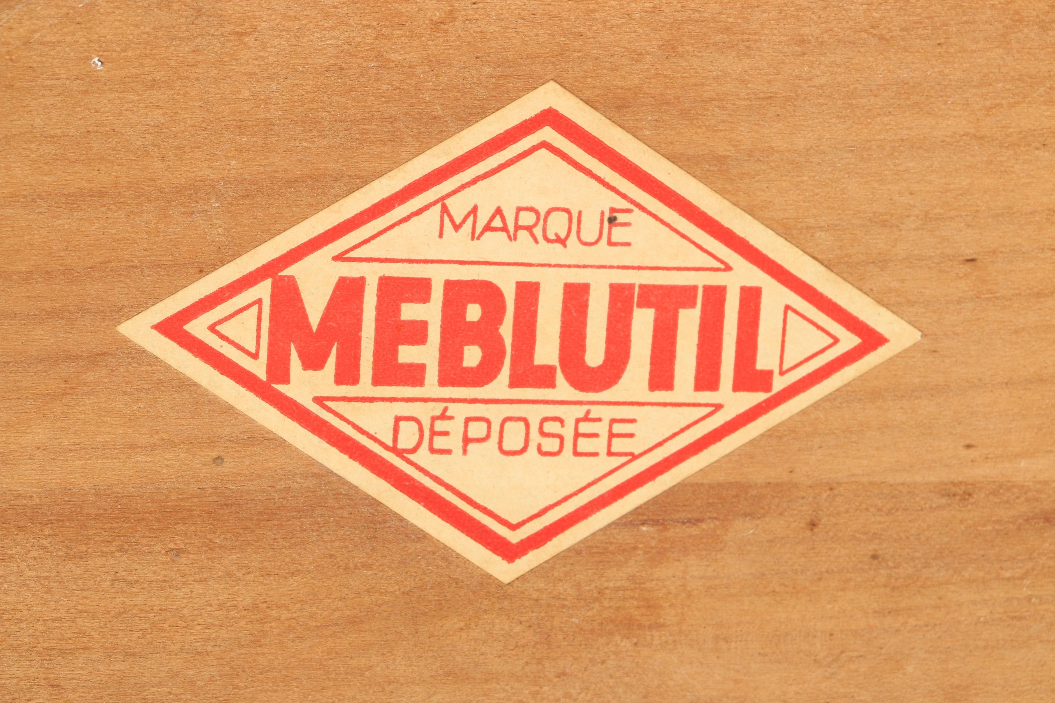 French Meblutil Two-Tier Cherry Tea Cart