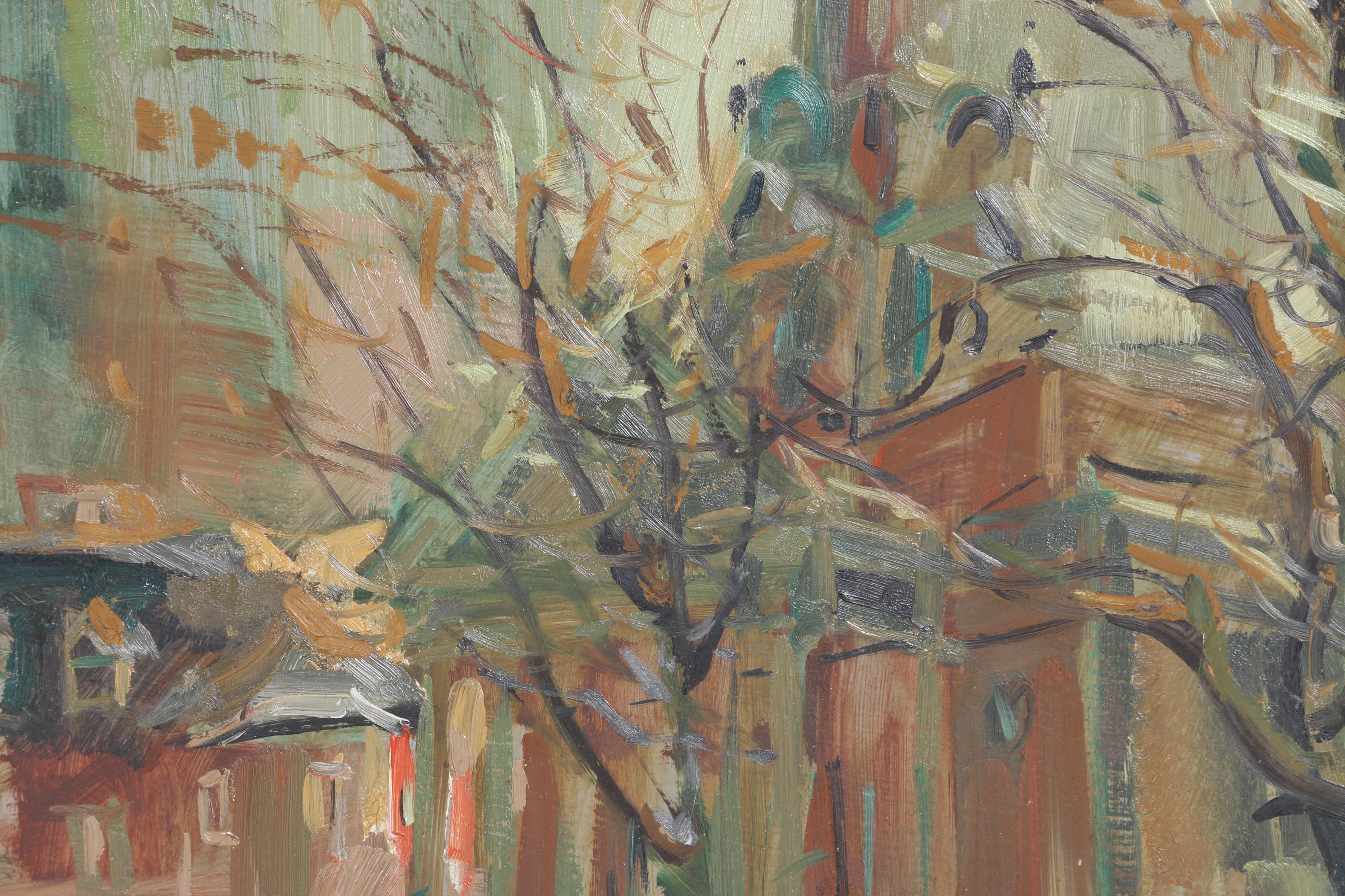 Acrylic on Panel Paintings Featuring W. Harold Hancock "Buttonwood Tree"