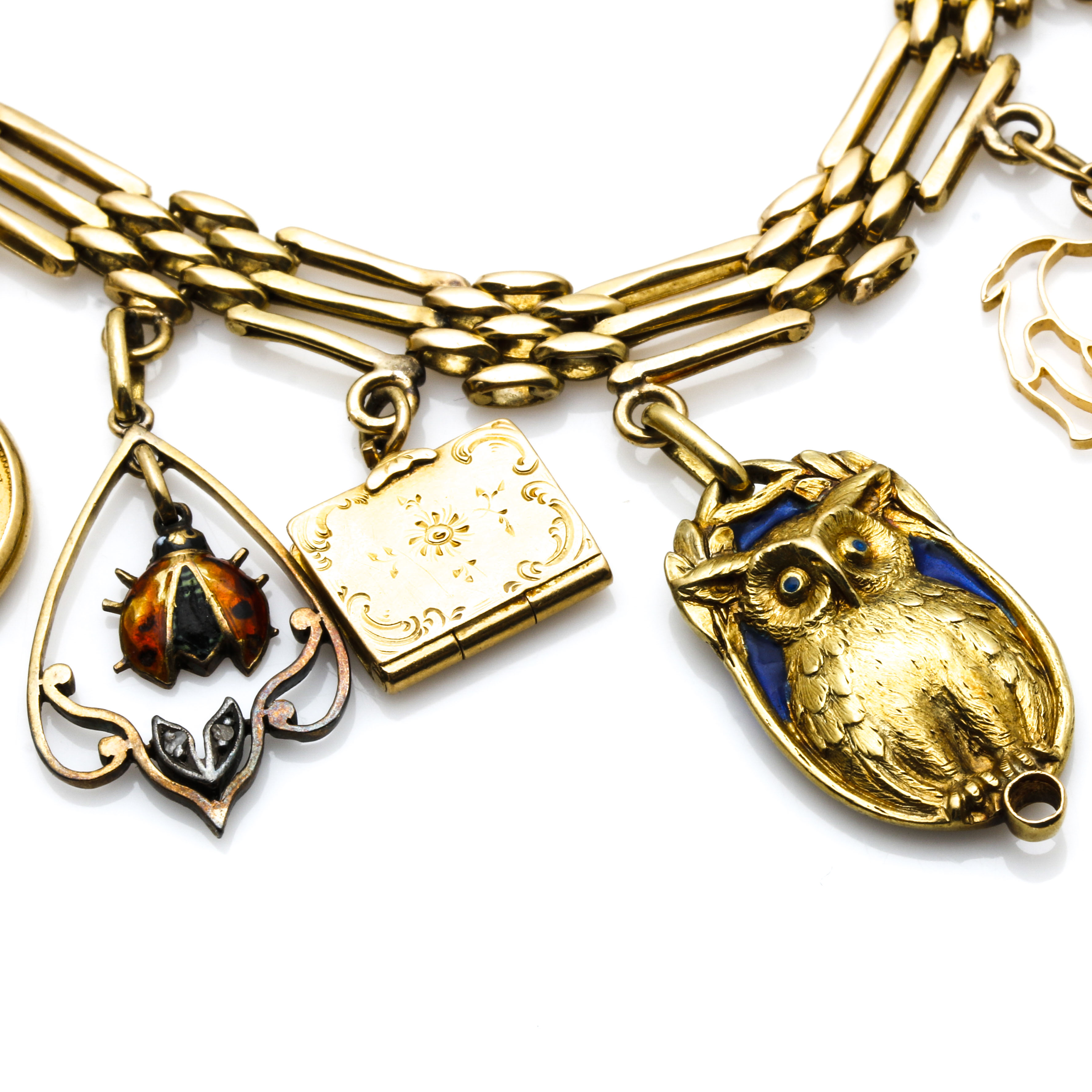 18K Yellow Gold Charm Bracelet
