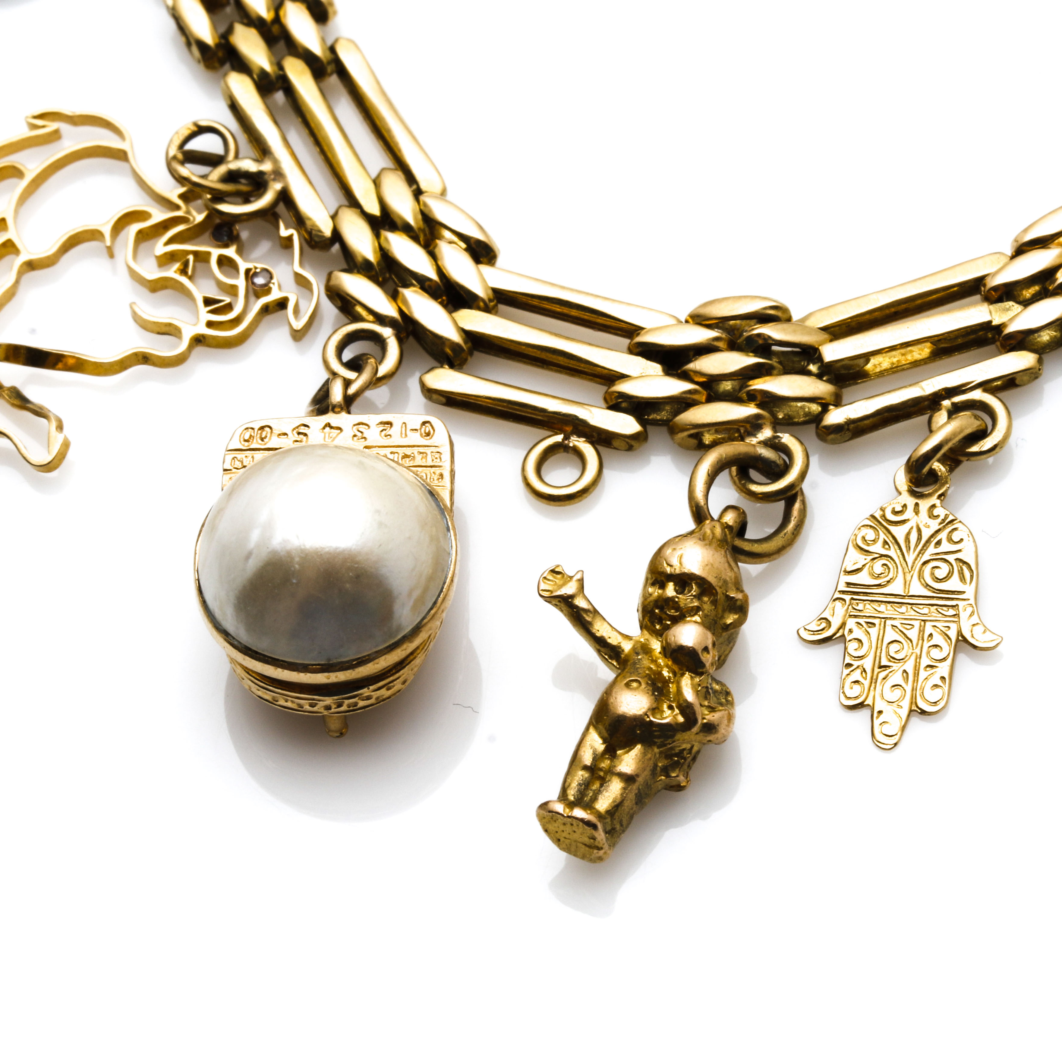 18K Yellow Gold Charm Bracelet