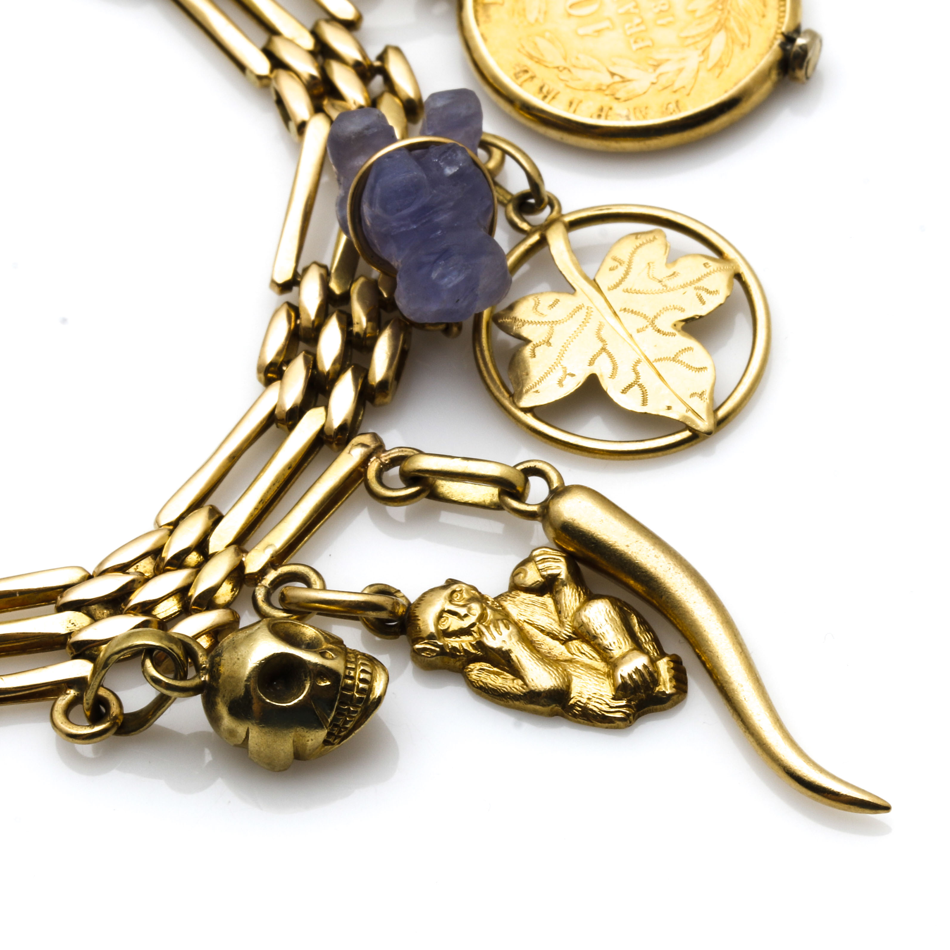 18K Yellow Gold Charm Bracelet