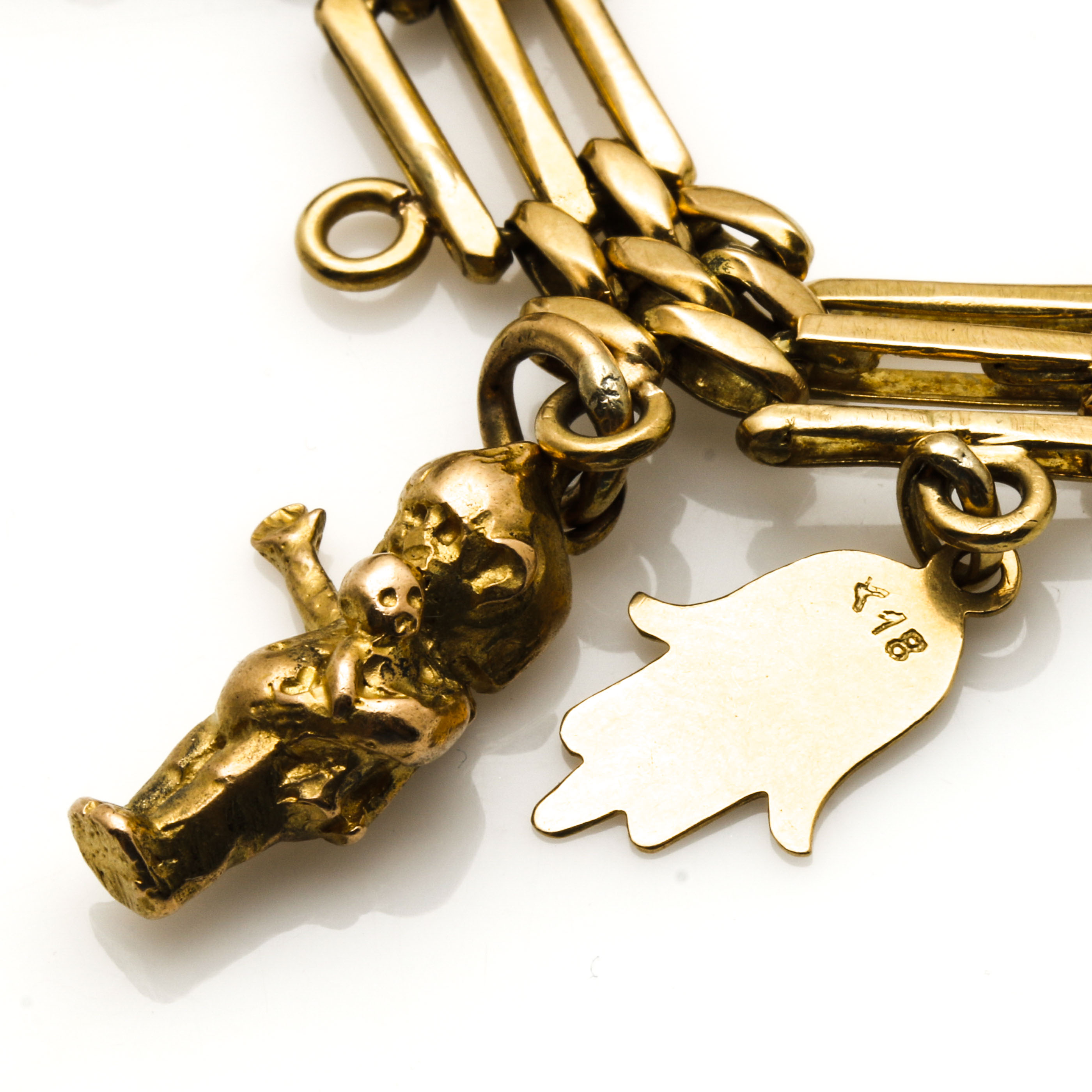 18K Yellow Gold Charm Bracelet