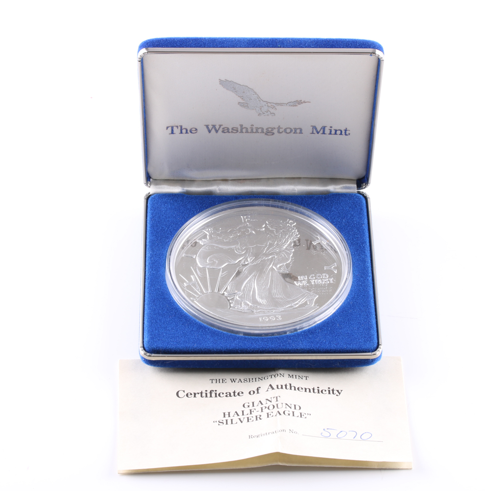 1993 Washington Mint "Half-Pound Silver Eagle"