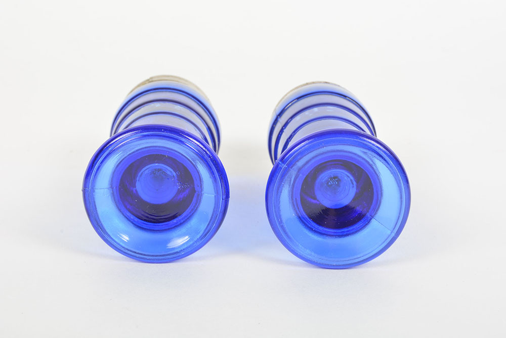 Hazel Atlas "Modern Tone" Cobalt Blue Depression Glassware