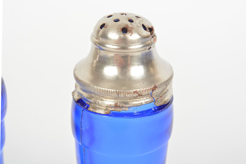 Hazel Atlas "Modern Tone" Cobalt Blue Depression Glassware