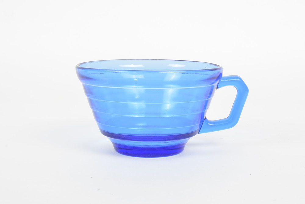 Hazel Atlas "Modern Tone" Cobalt Blue Depression Glassware