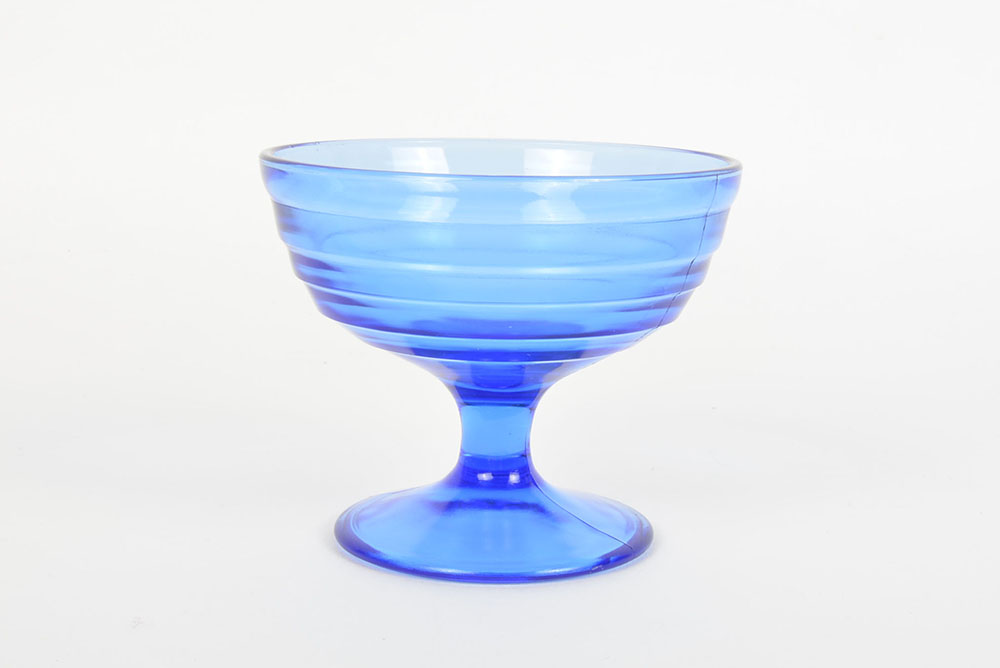 Hazel Atlas "Modern Tone" Cobalt Blue Depression Glassware