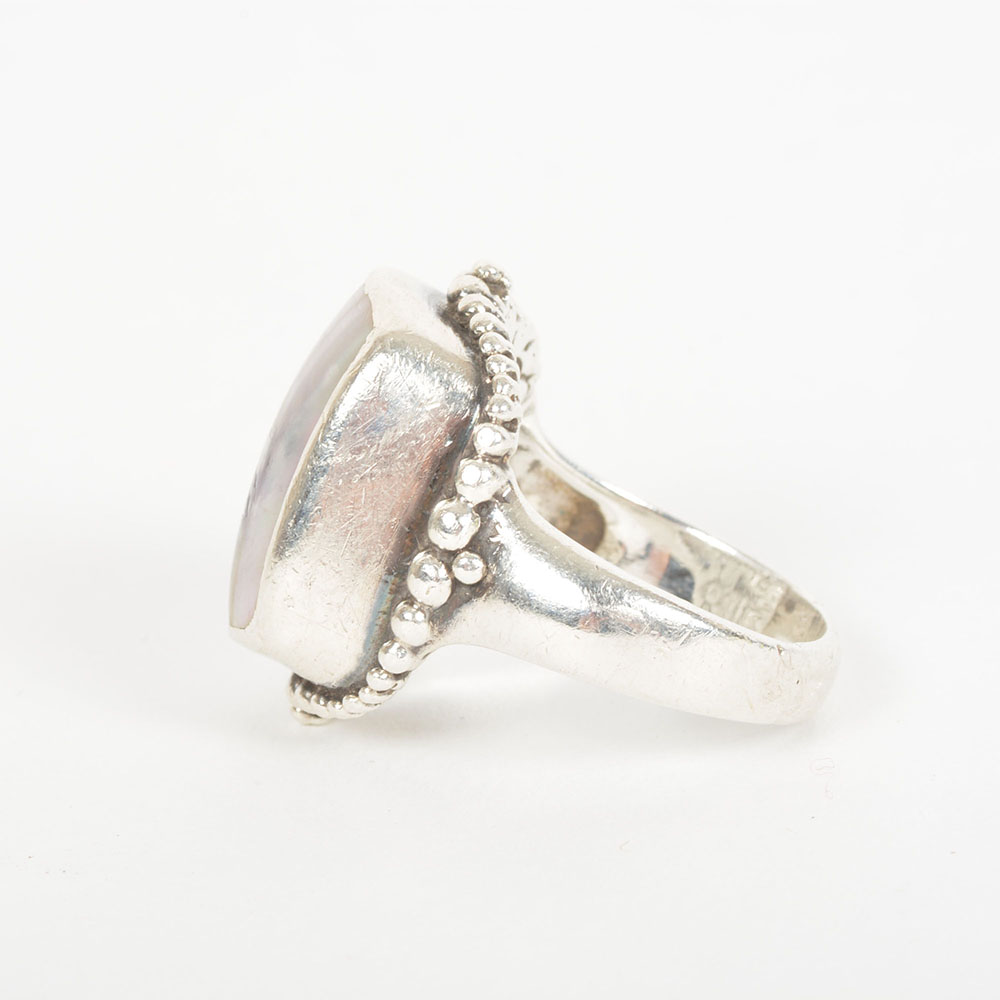 Sterling Silver and Abalone Ring