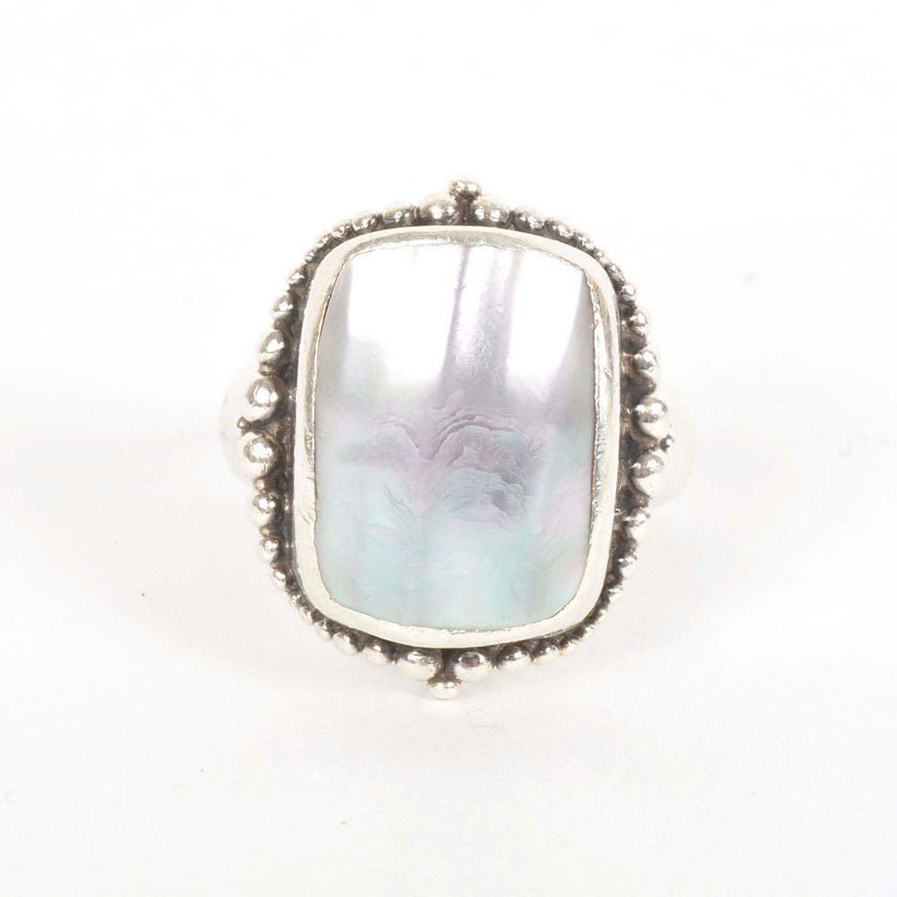 Sterling Silver and Abalone Ring