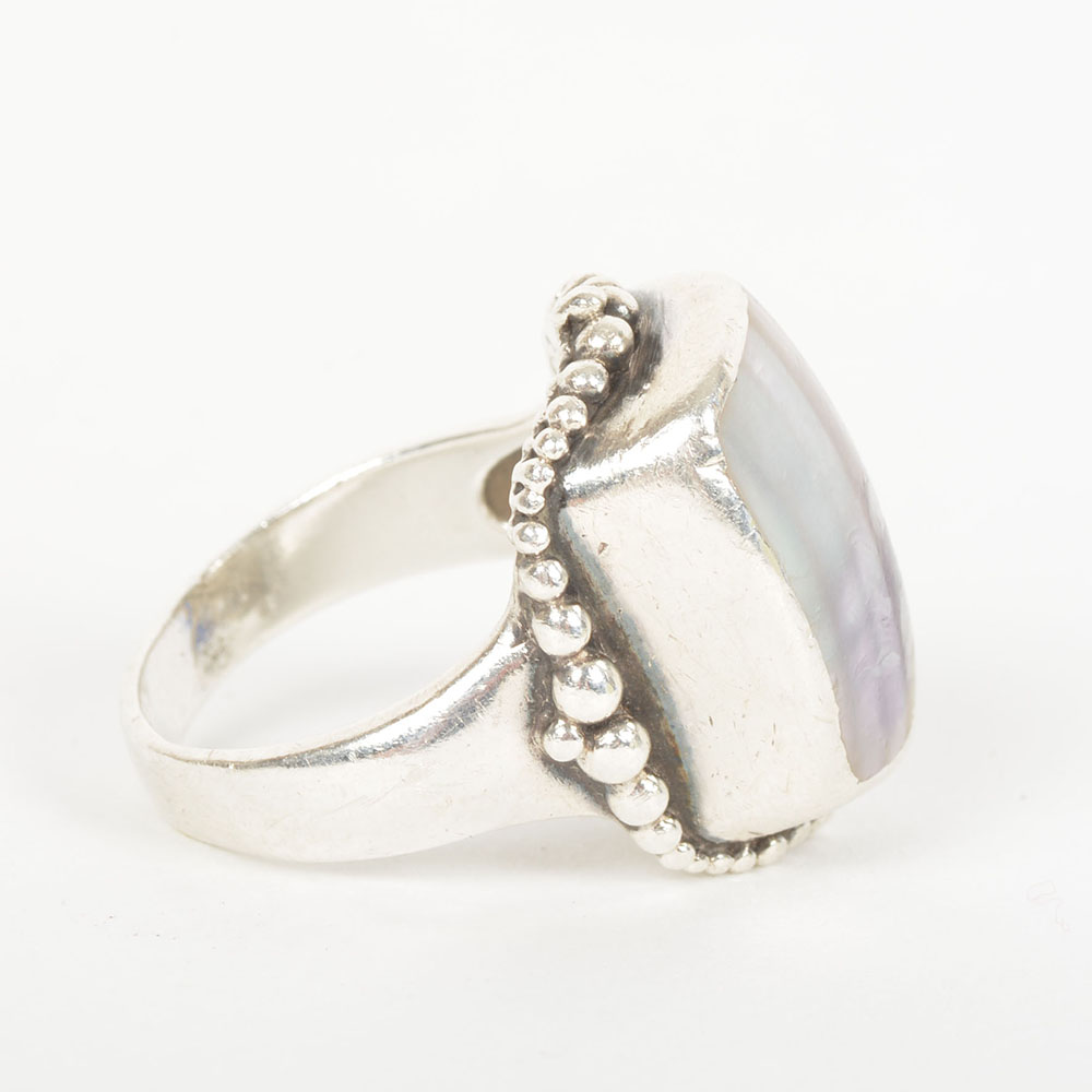 Sterling Silver and Abalone Ring