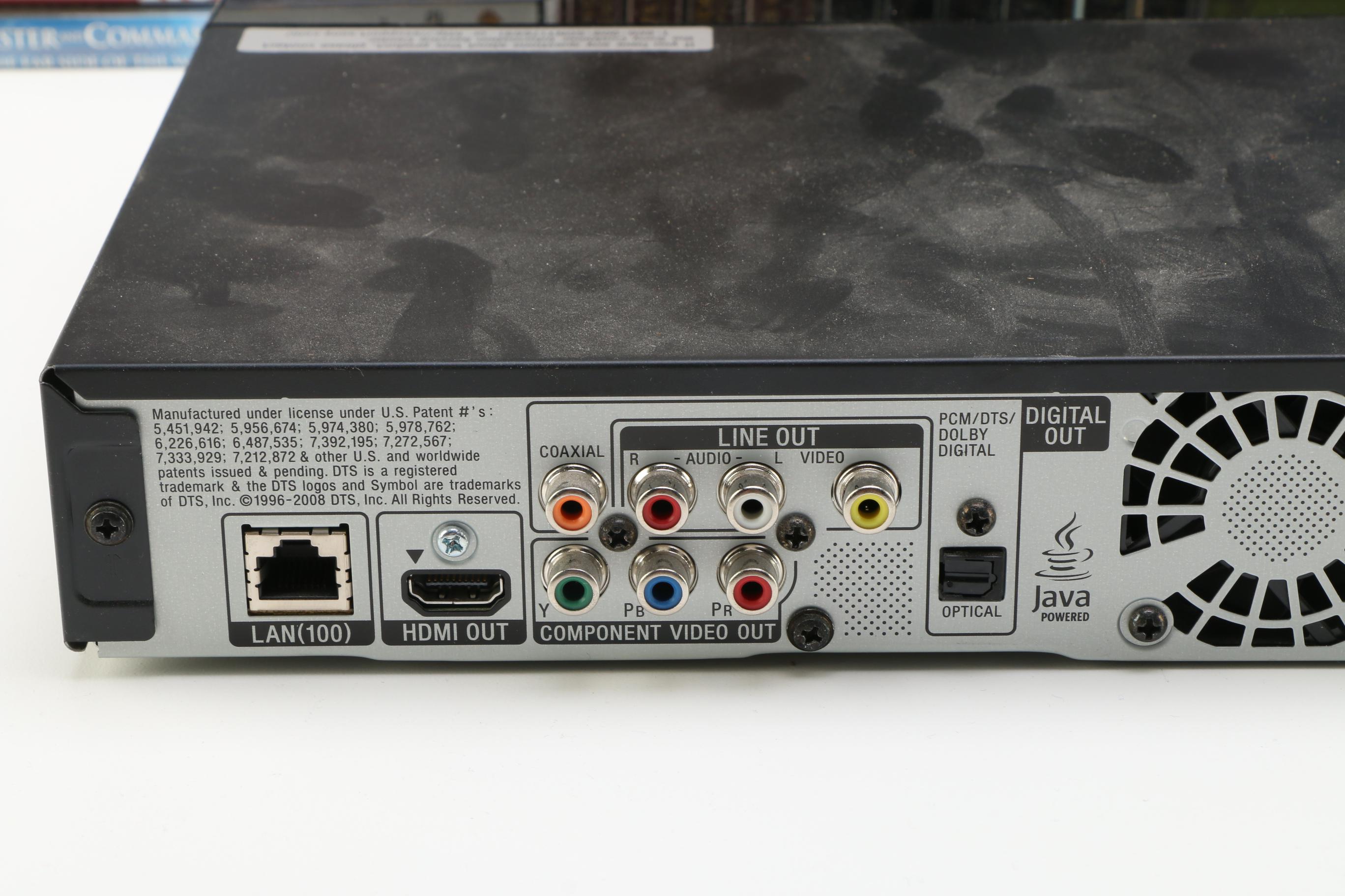 Over 80 DVDs and Blu-ray Player