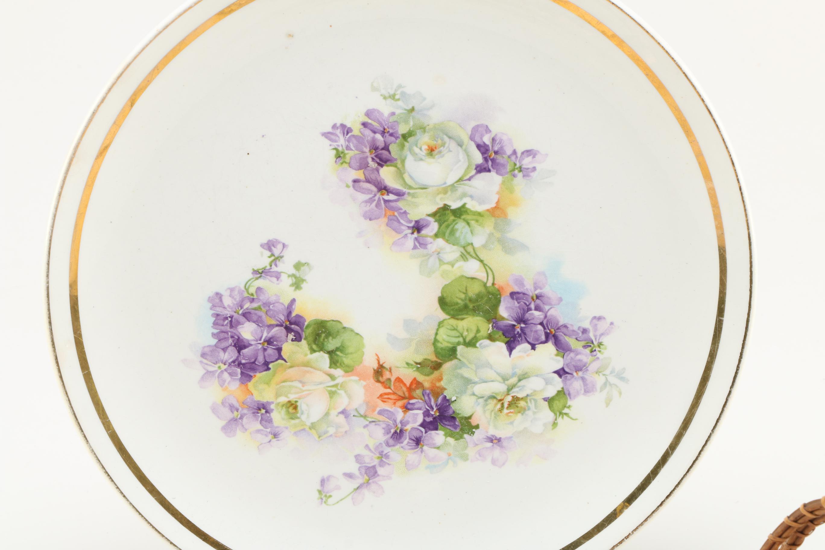 Vintage Floral Decorated Porcelains