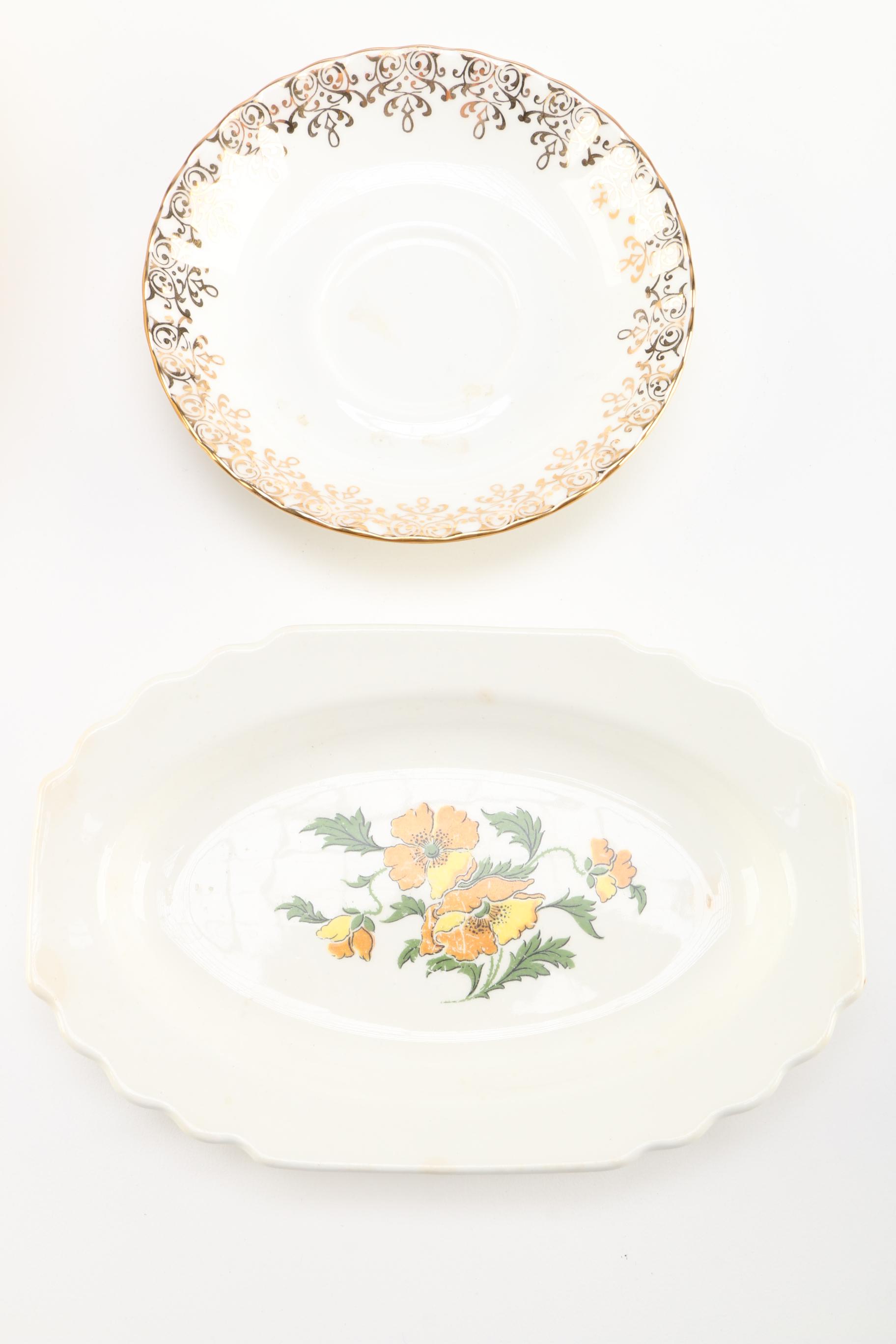 Vintage Floral Decorated Porcelains