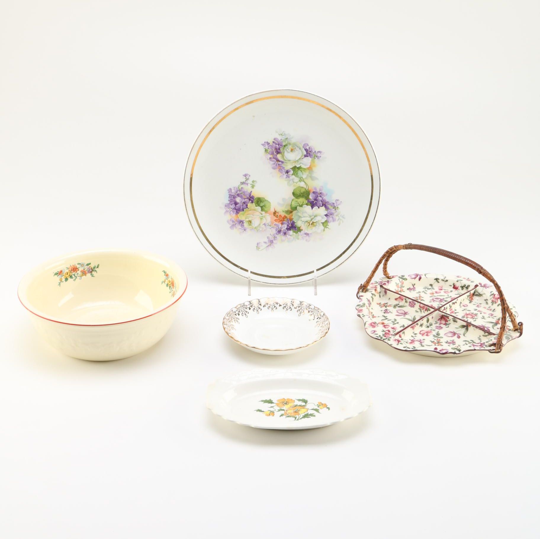 Vintage Floral Decorated Porcelains